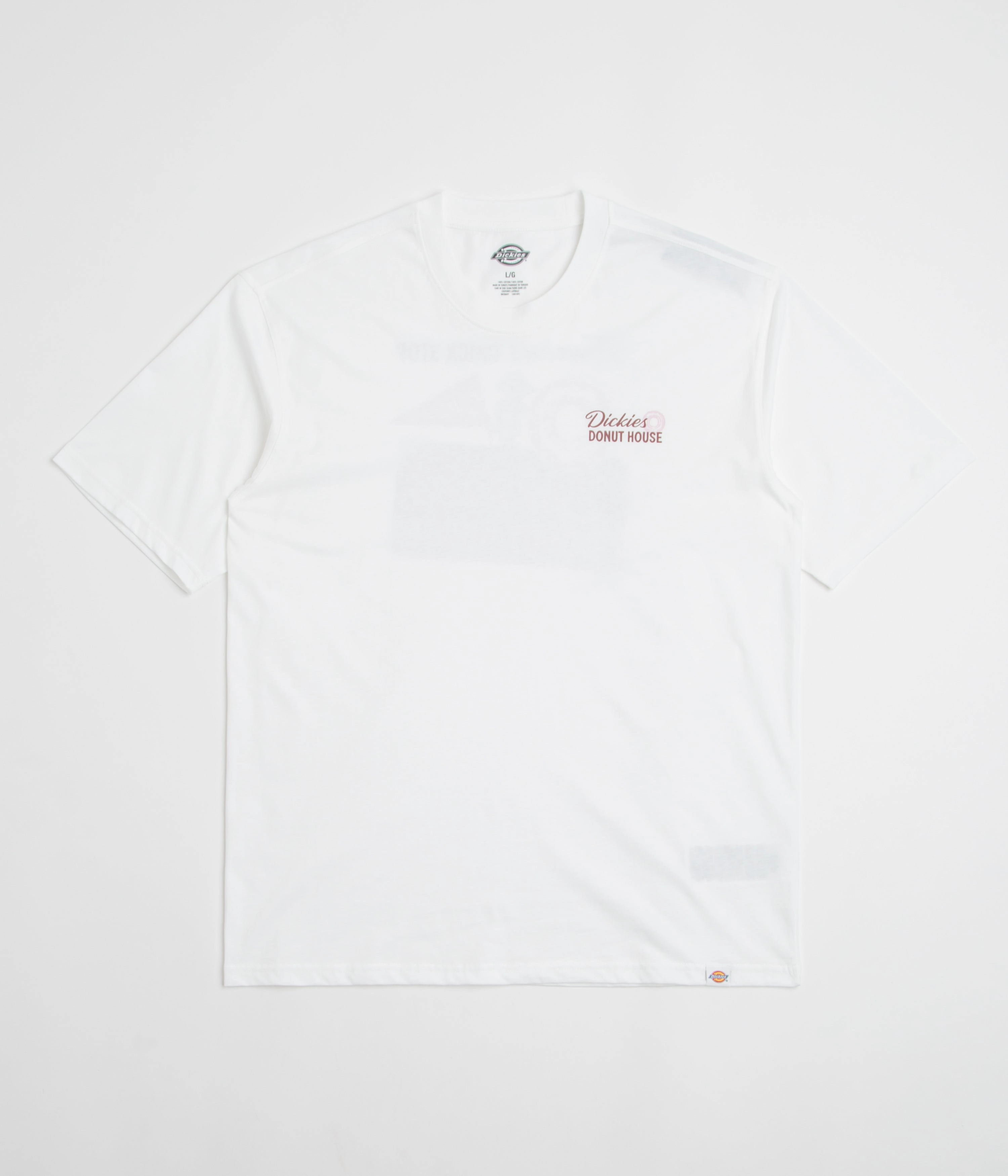 Dickies Donut House T-Shirt - White ColorfastFabricTech Moisture Management