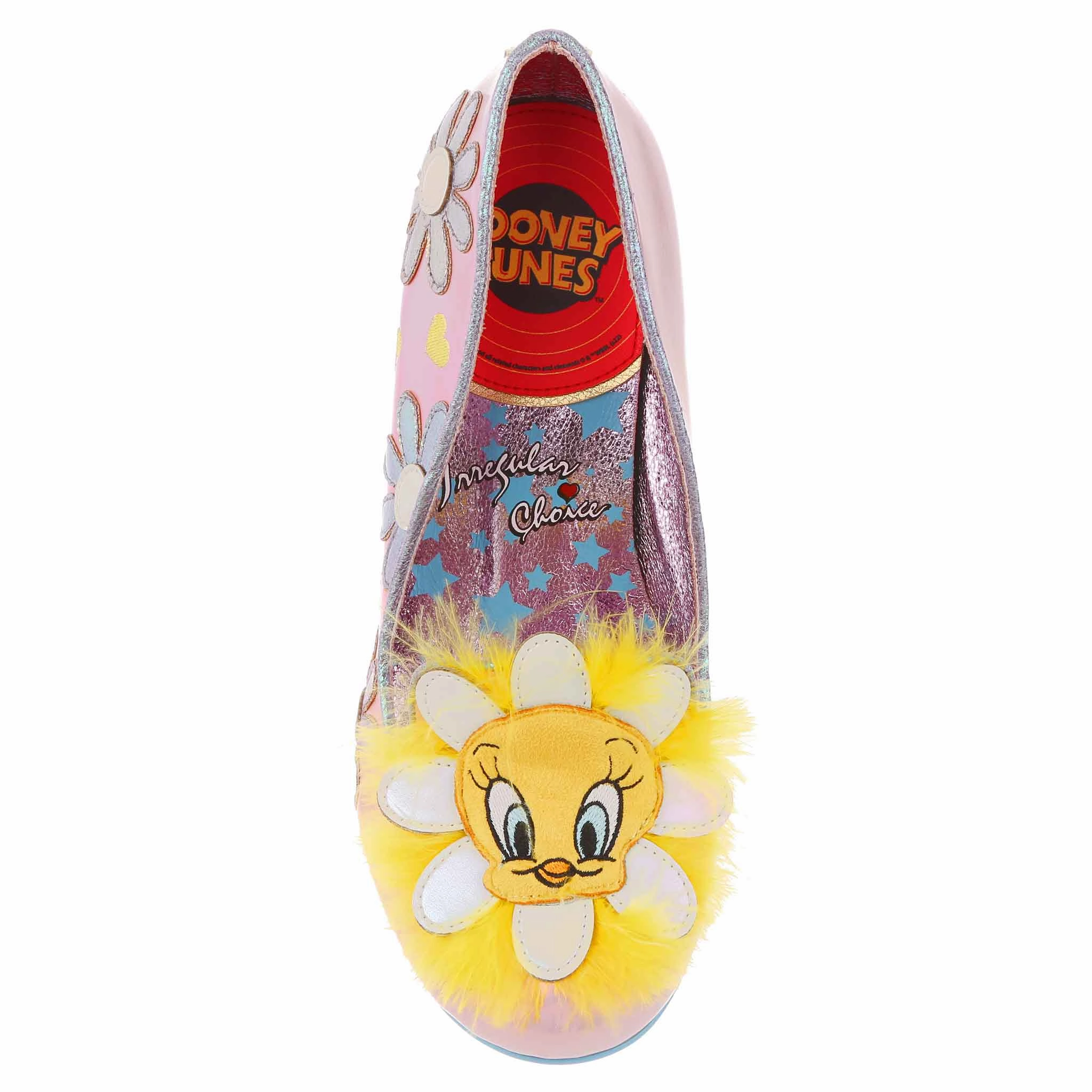 Elegant Booties Embroidered Tweety Twist