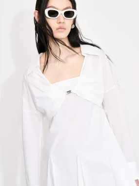 Two Piece Mini Dress Set Linen Vibe Sleek Style