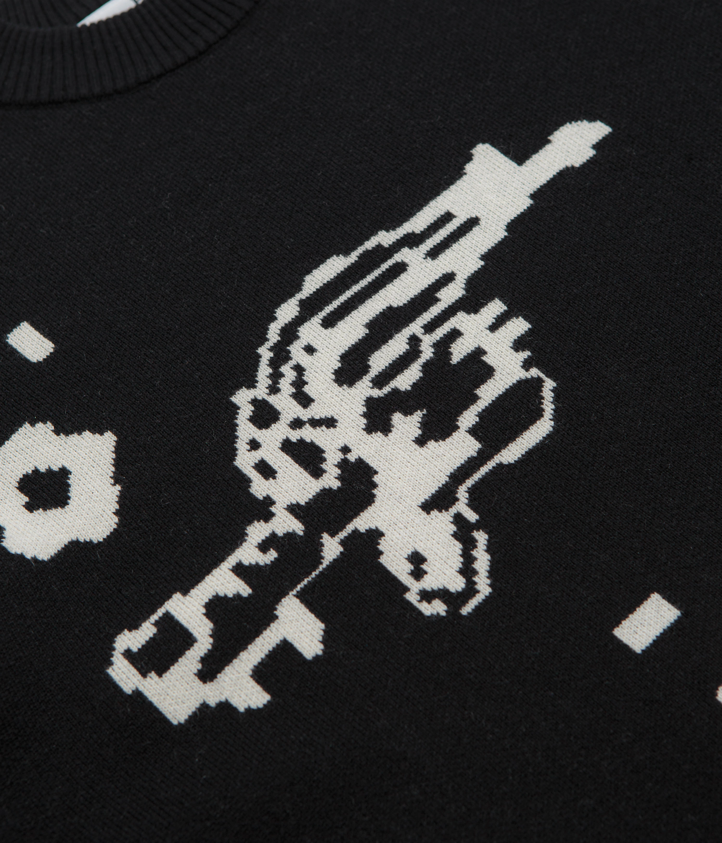 Pawa Speed Sports Digi Doggo Knit Sweatshirt - Black Ventilated Underarm