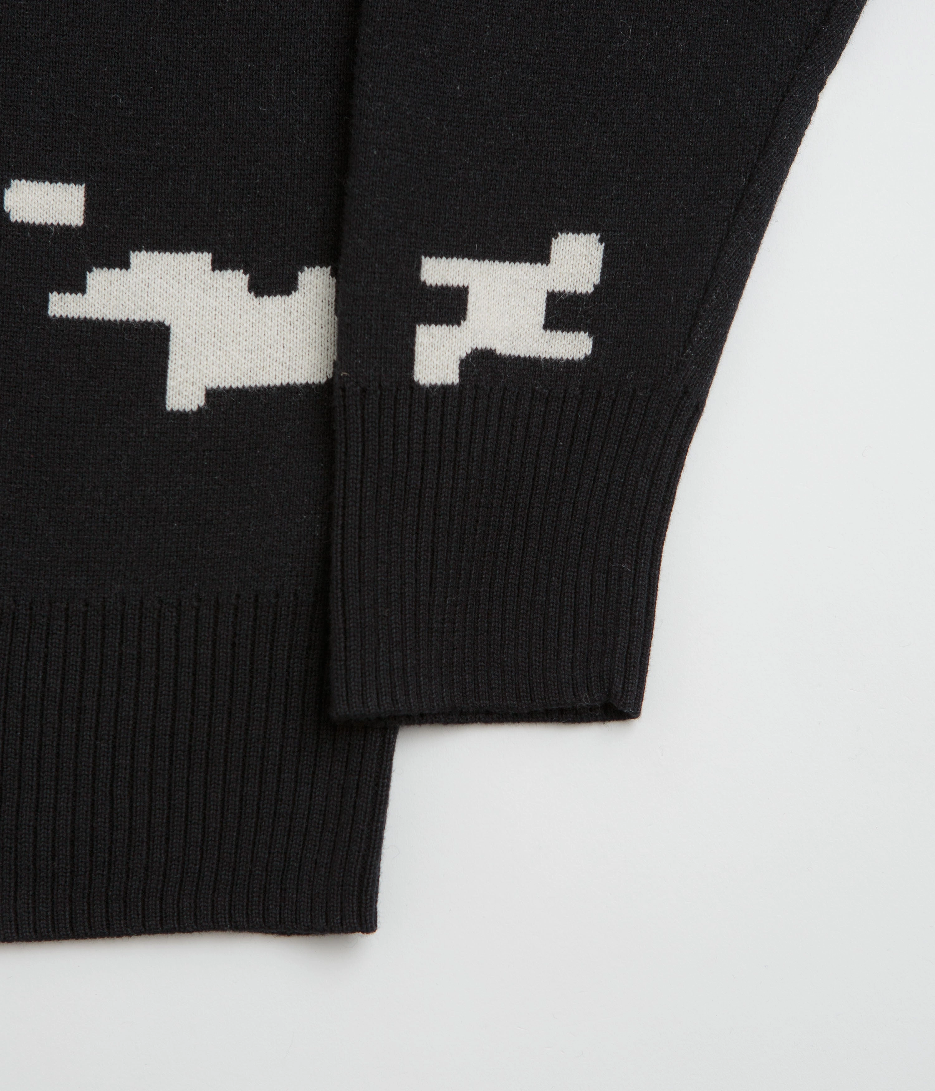 Pawa Speed Sports Digi Doggo Knit Sweatshirt - Black Relaxed Knitwear Cozy pieces