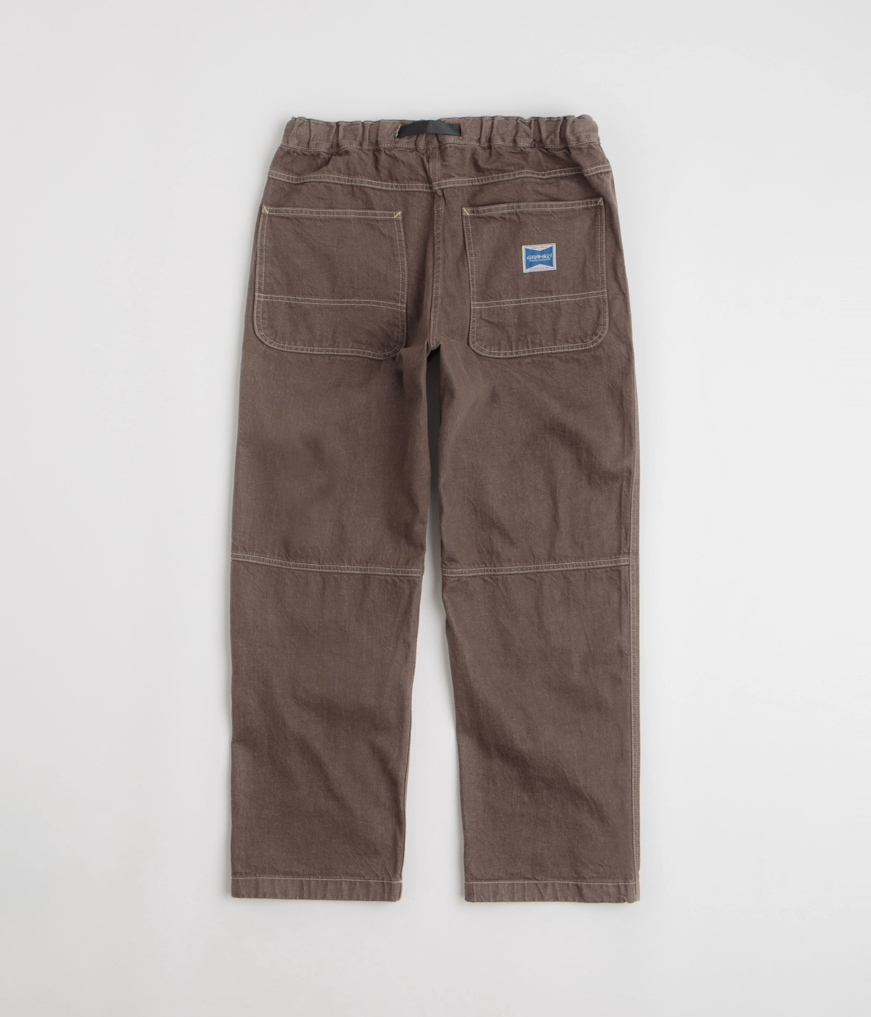 Snug Waist Gramicci Japanese Slub Denim Pants - Amber