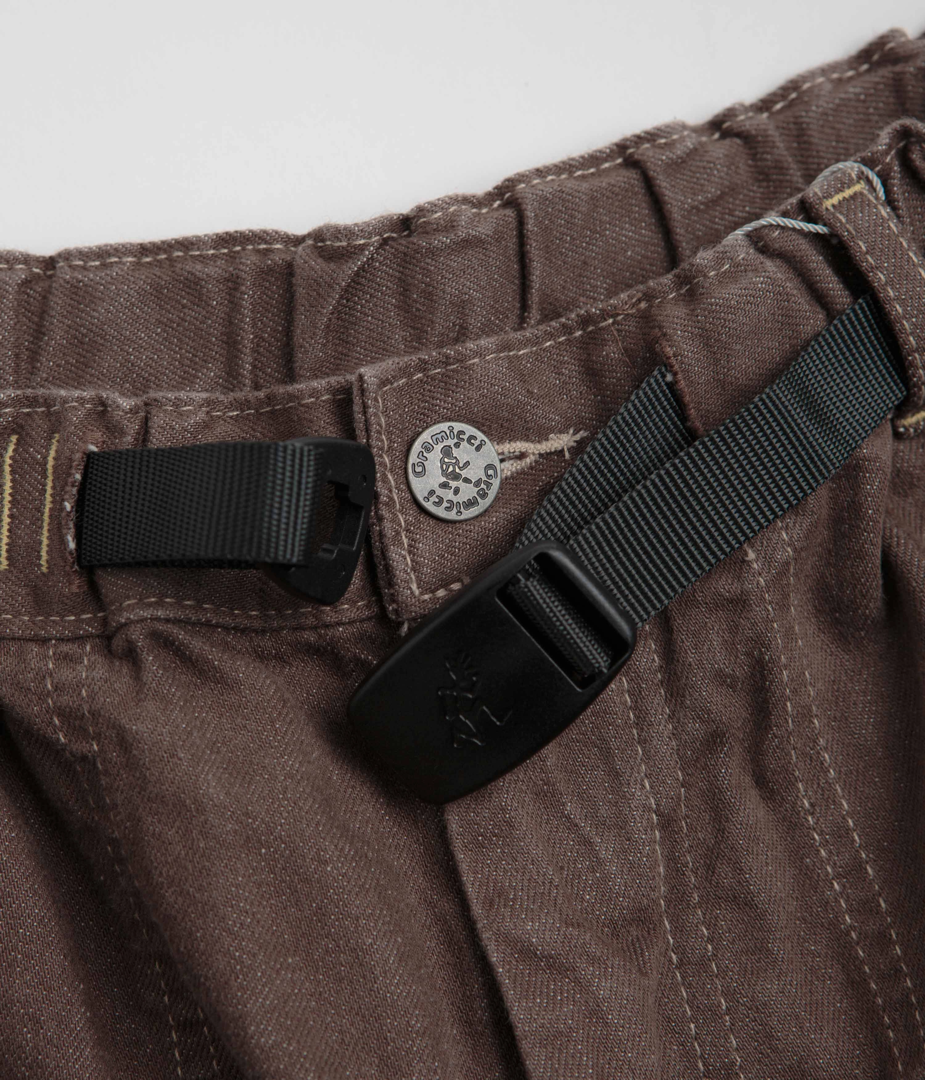 Gramicci Japanese Slub Denim Pants - Amber Outdoor Use High-waisted fit