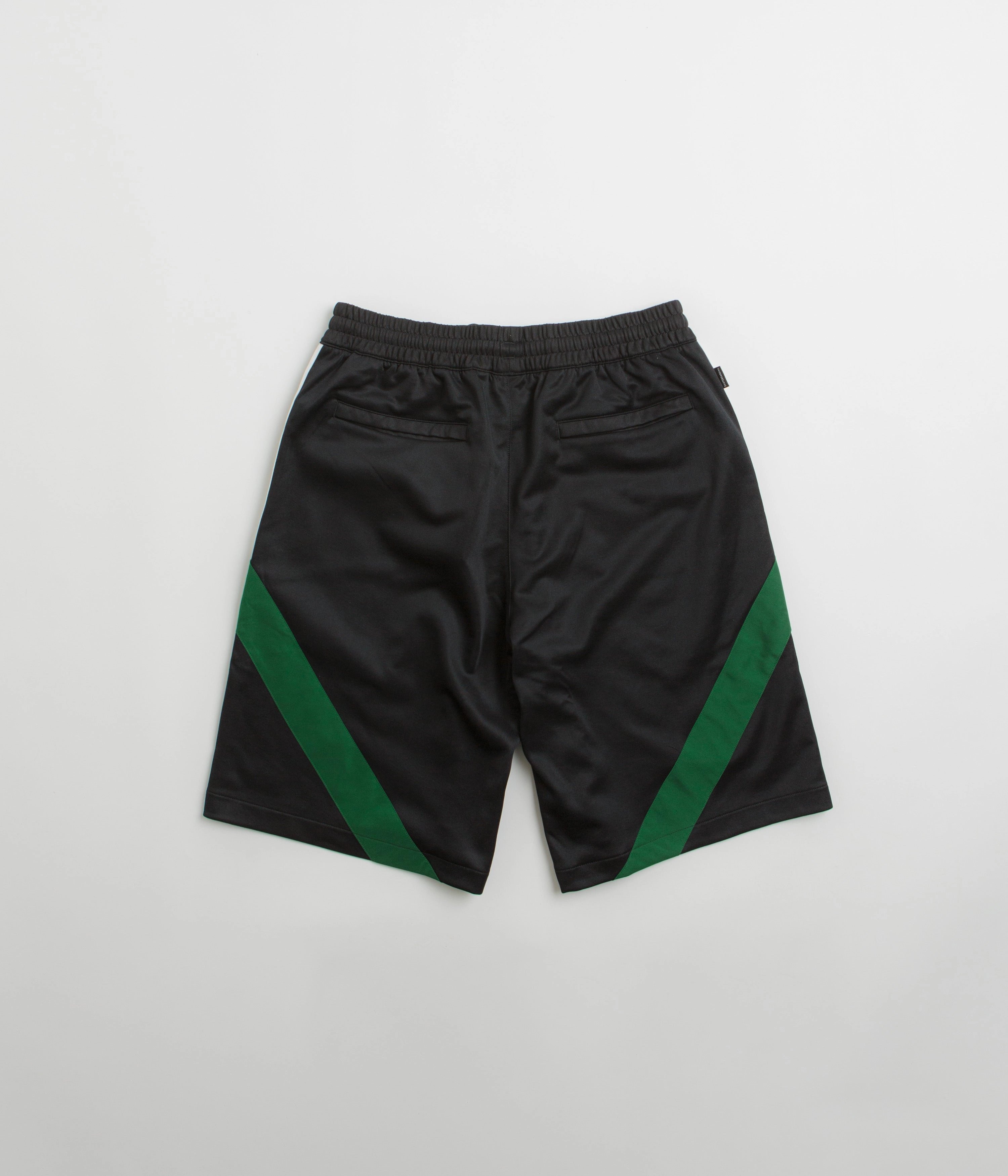 Adidas Skateboarding Football Shorts - Black / Dark Green / White Retroreflective Accents