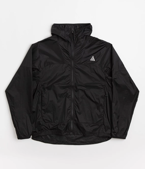 Nike ACG Cinder Cone Windproof Jacket - Black / Anthracite / Summit White Adjustable Hem Lock System Sleek Utility