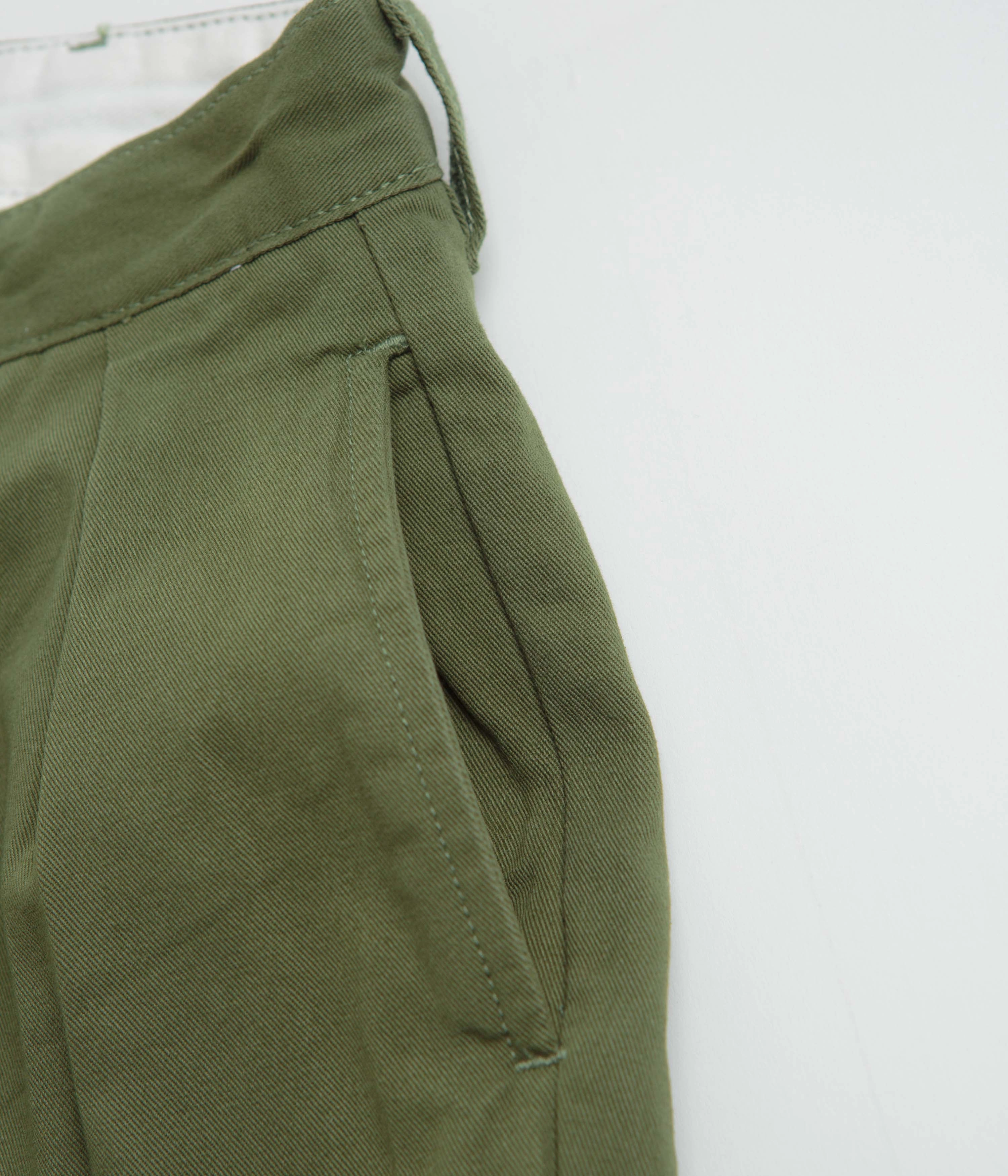 Service Works Drill Part Timer Shorts - Olive Fitness Enthusiast cycling clothing