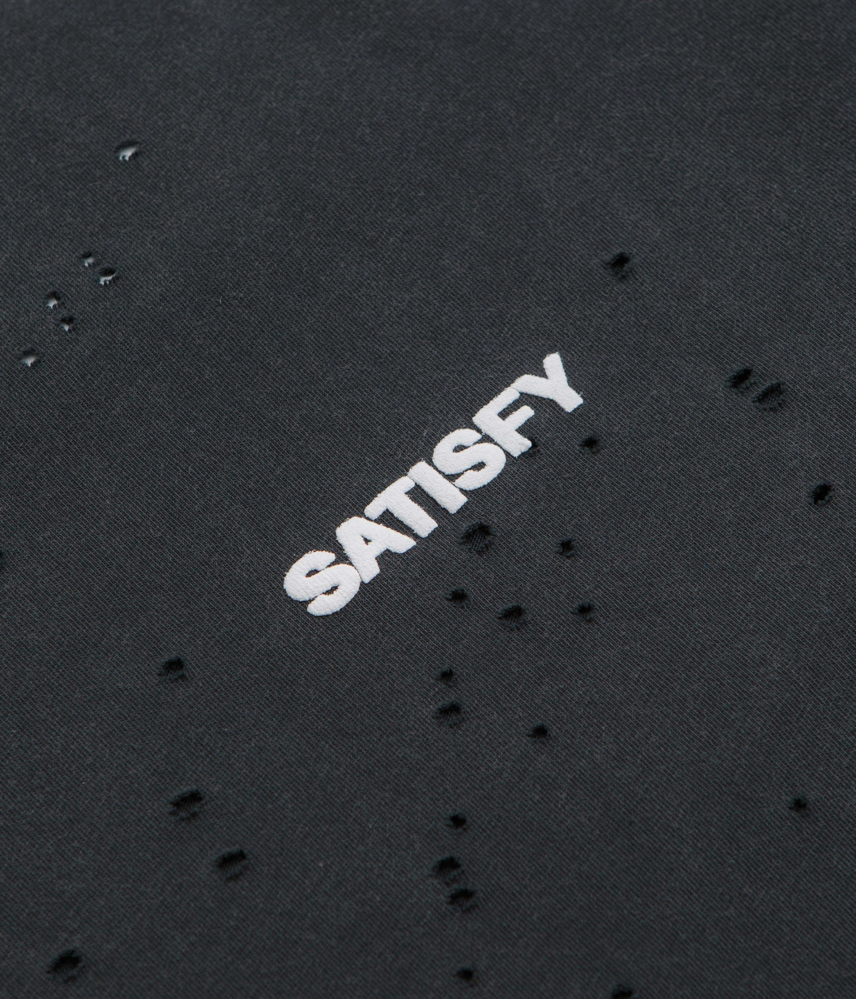 Smart Wear Satisfy MothTech Logo T-Shirt - Aged Black