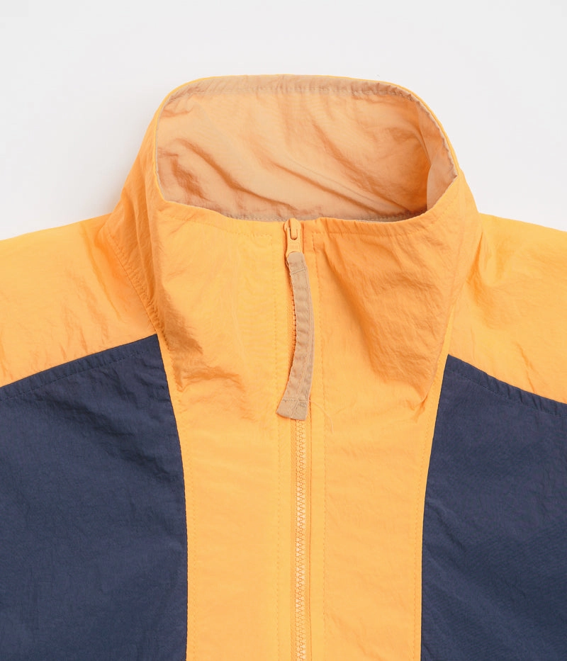 Fashion Event Multi Pocket Columbia Riptide II Retro Windbreaker Anorak - Nocturnal / Summer Orange