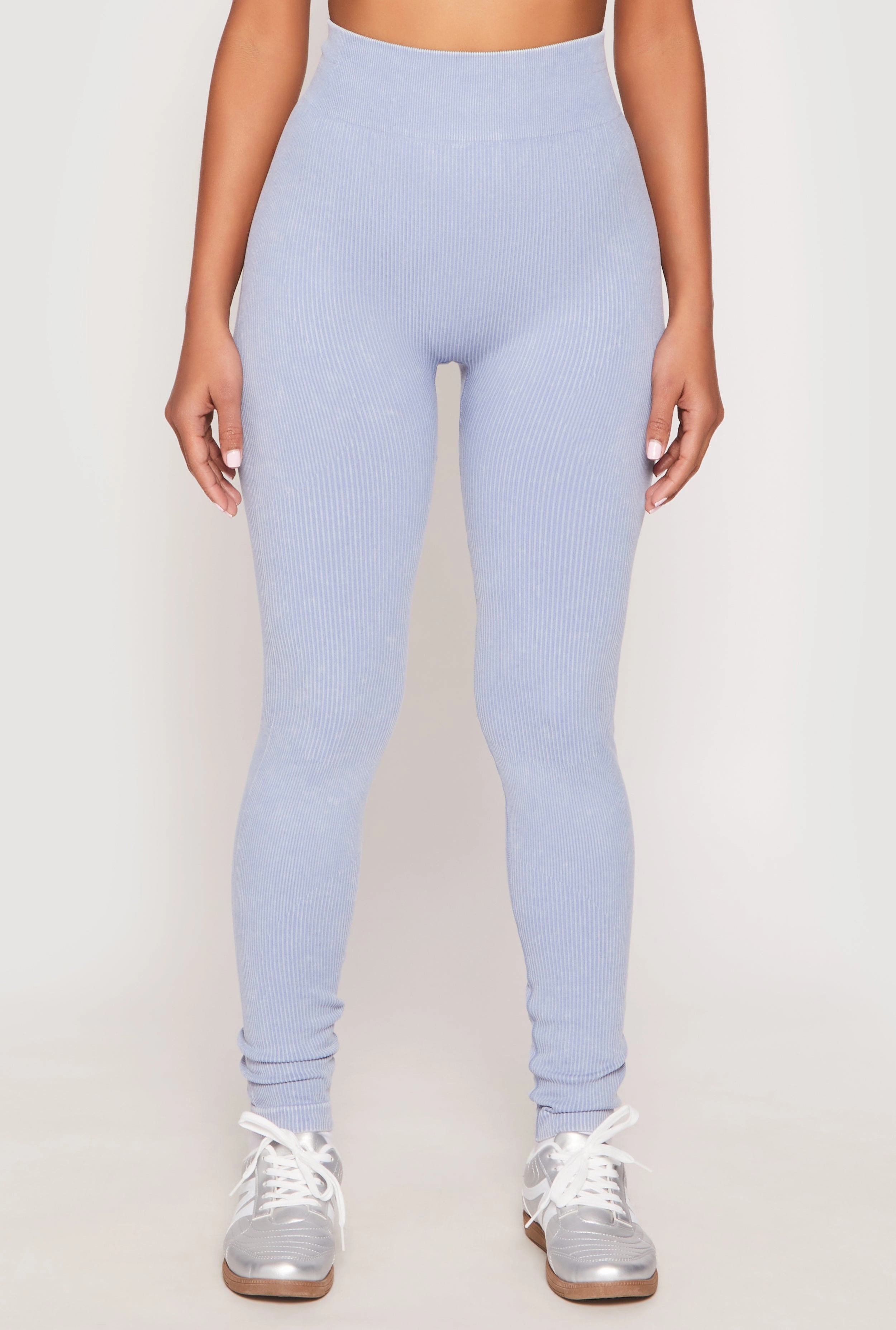 Seamless Acid Wash High Waisted Leggings Squat Proof Summer Wear