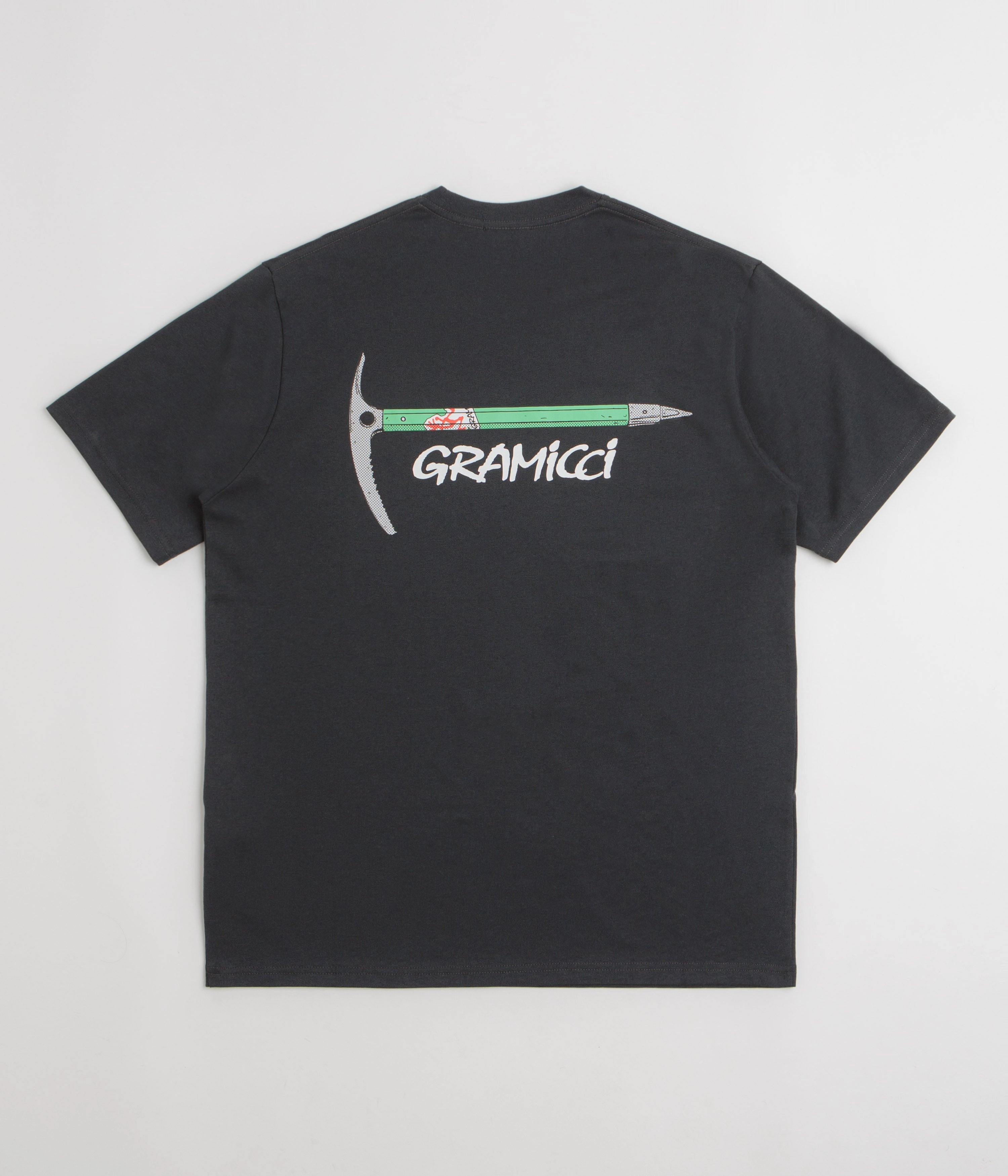 Gramicci Ice Axe T-Shirt - Vintage Black perfect for all-day wear Comfy Style