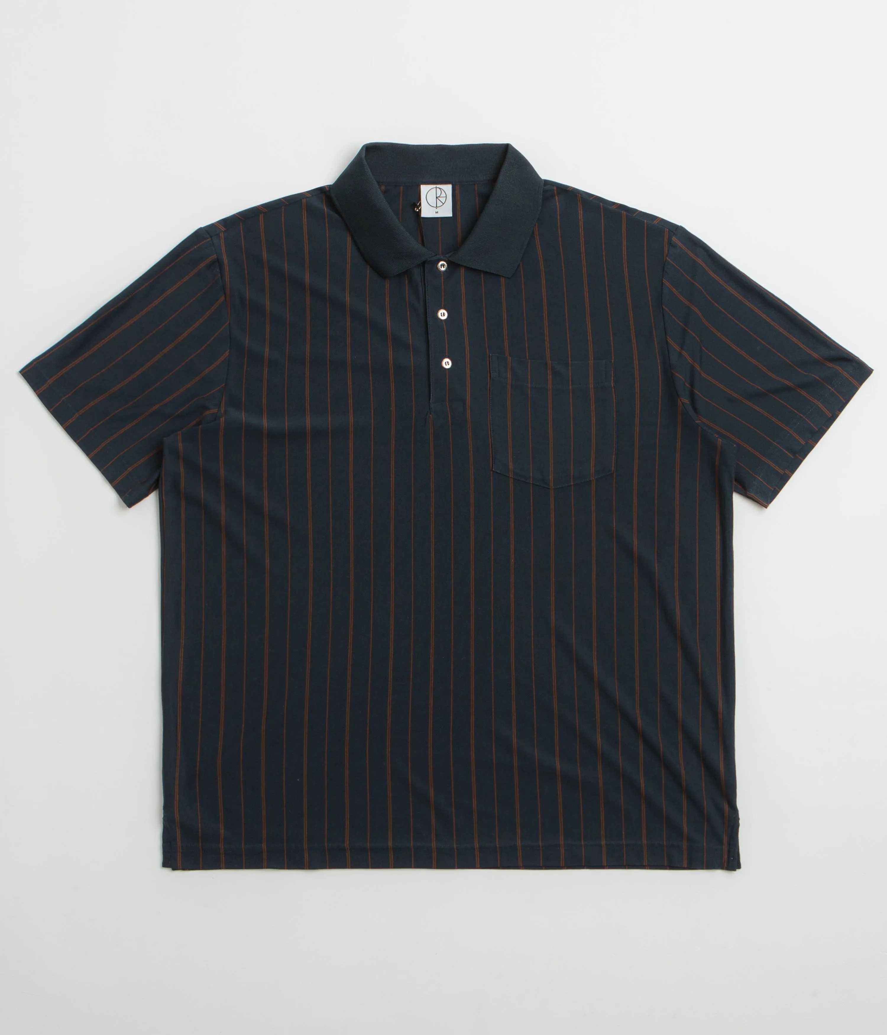 Premium Quality Fashionable Pick Polar Fancy Polo Shirt - Navy / Brown