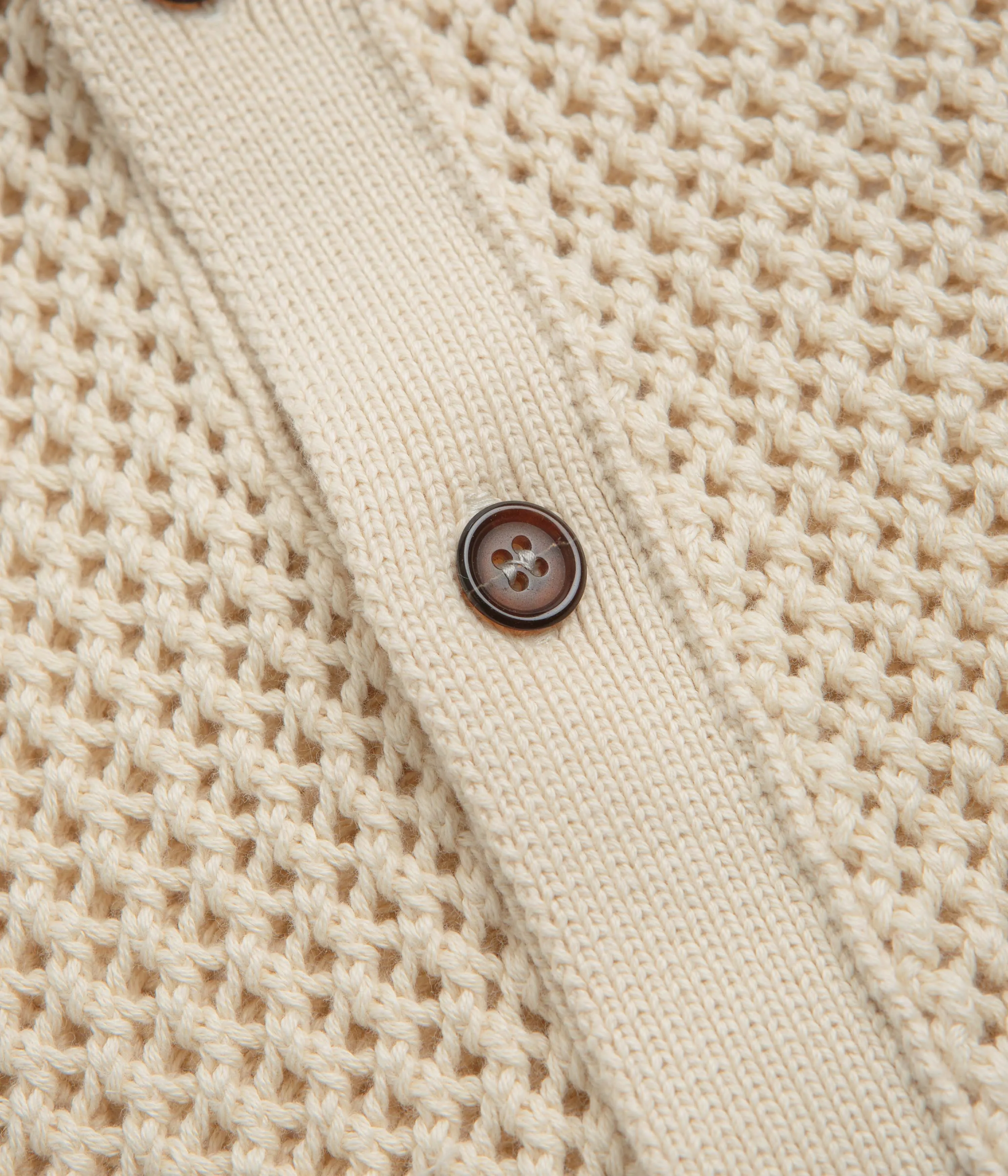 Universal Works Knit Short Sleeve Shirt - Ecru Exclusive Collection Rugged Style