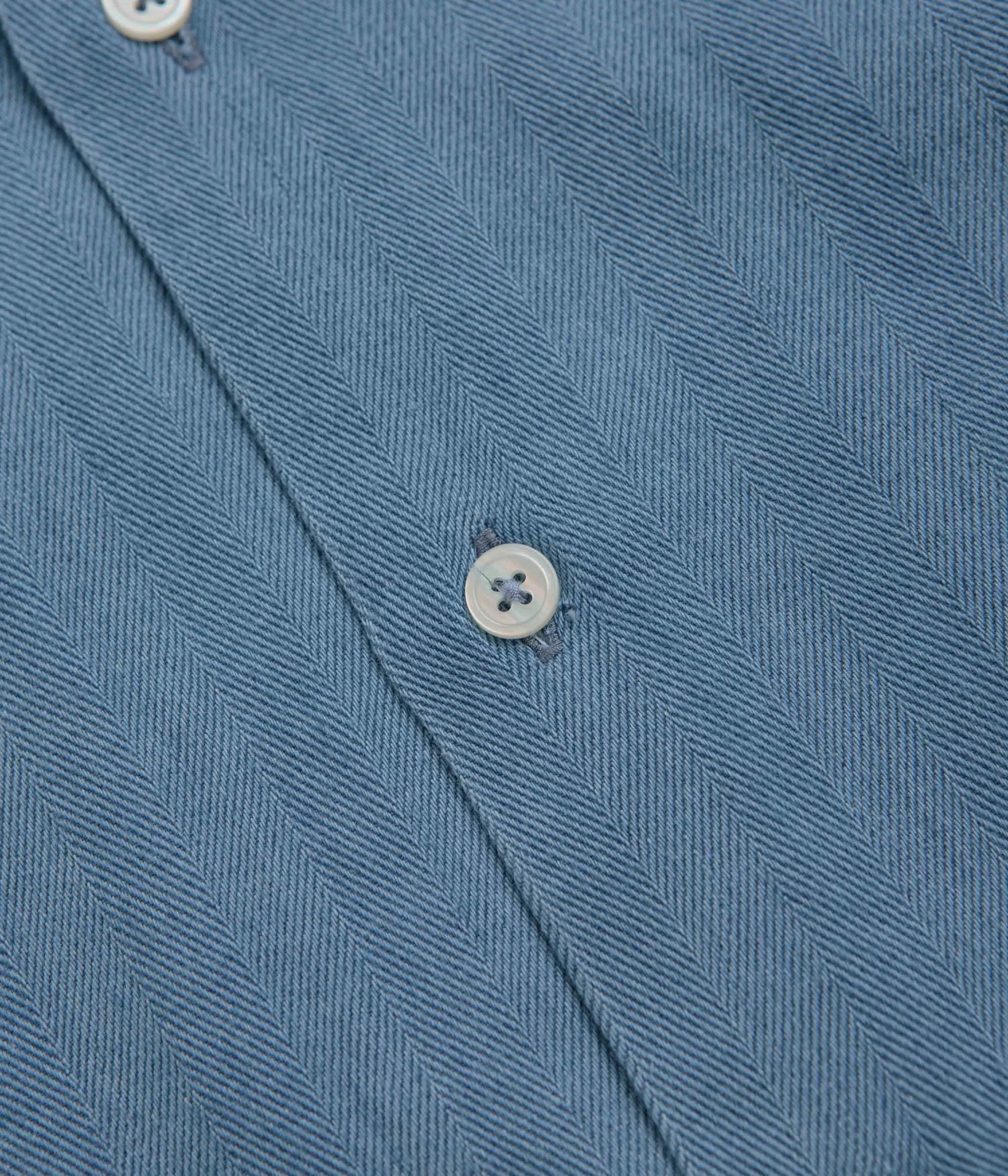 Team Building Universal Works Road Shirt - Washed Indigo / Herringbone