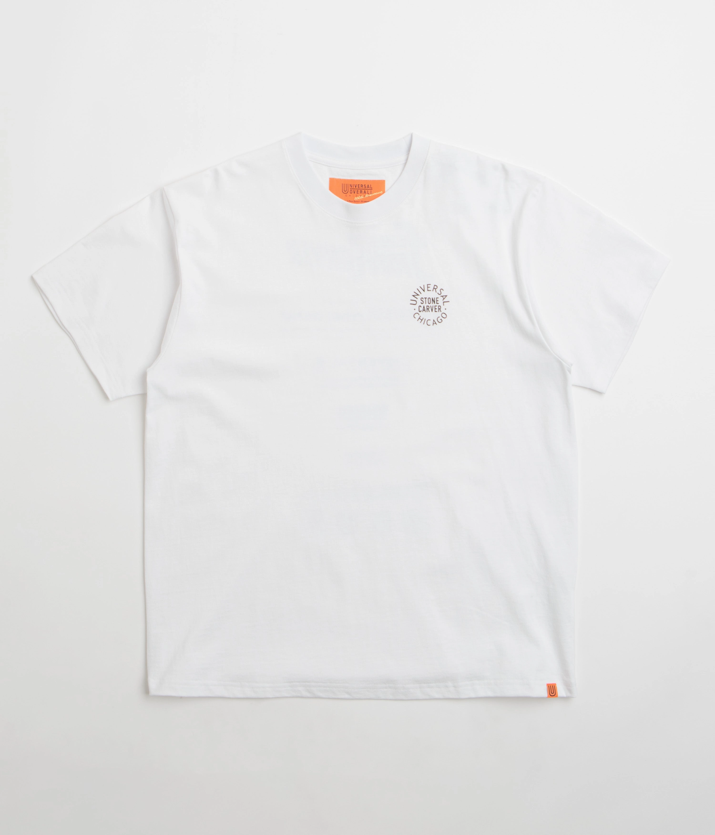 Universal Overall Historical Logo T-Shirt - White Weekend Style Trend Moisture Wicking Fabric