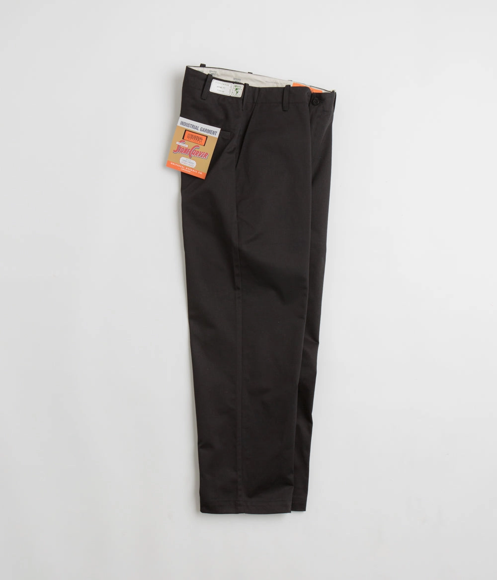 Casual Layering Tangle Free Cuffs Universal Overall Type.04 Wide Pants - Black