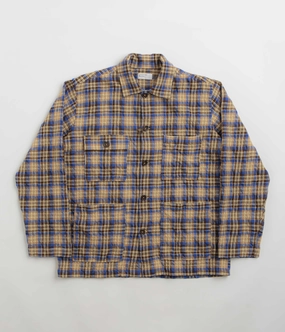 Universal Works Dockside Jacket - Blue / Sand Subtle Color Tone