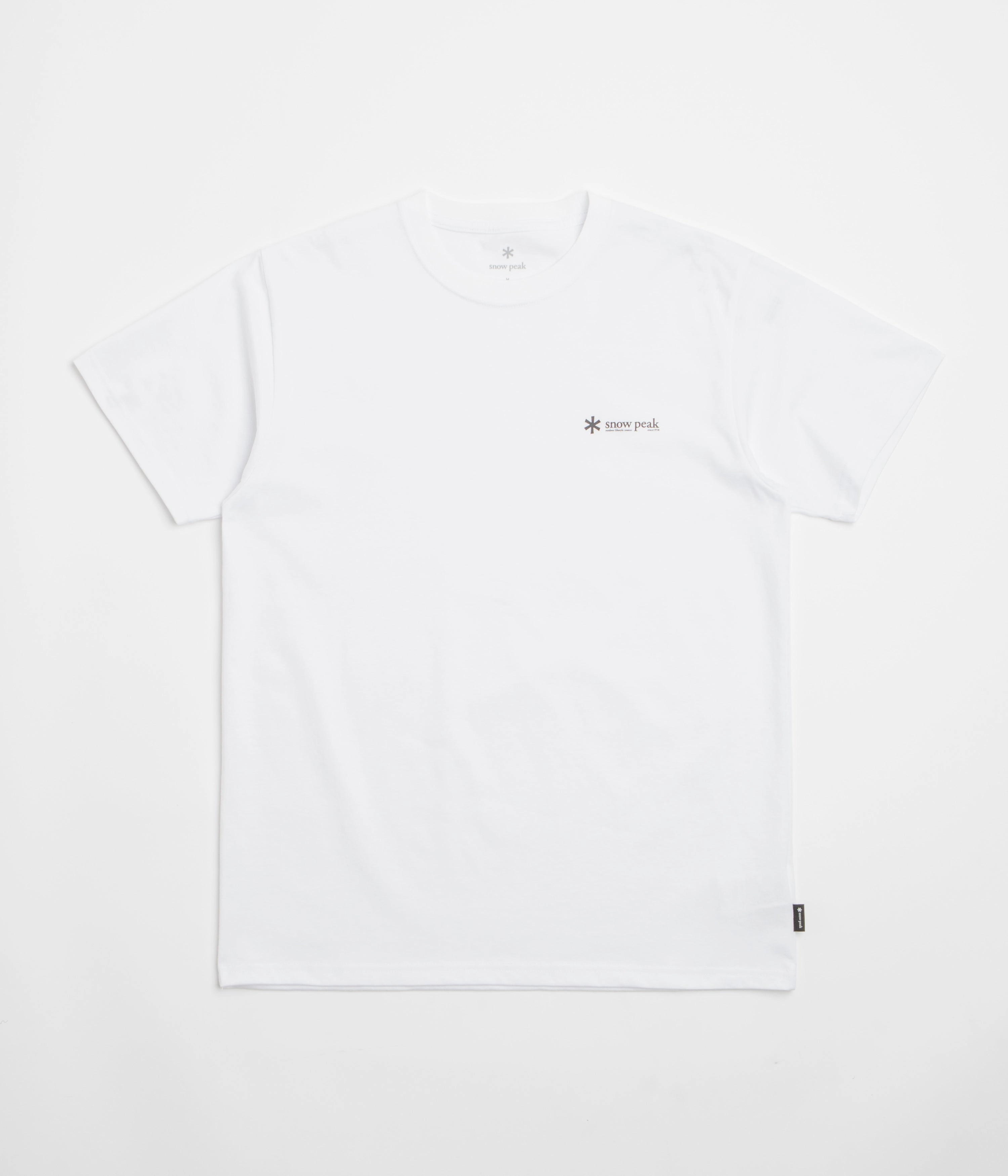 Snow Peak Chest Logo T-Shirt - White Breathable Wearable Complementary Colors