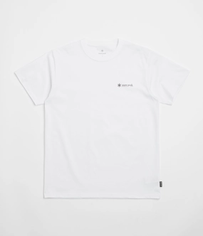 Snow Peak Chest Logo T-Shirt - White Breathable Wearable Complementary Colors
