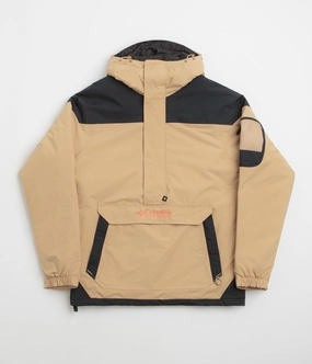Four Way Stretch Material Multi Layer Option Columbia Challenger II Insulated Pullover Jacket - Canoe / Black