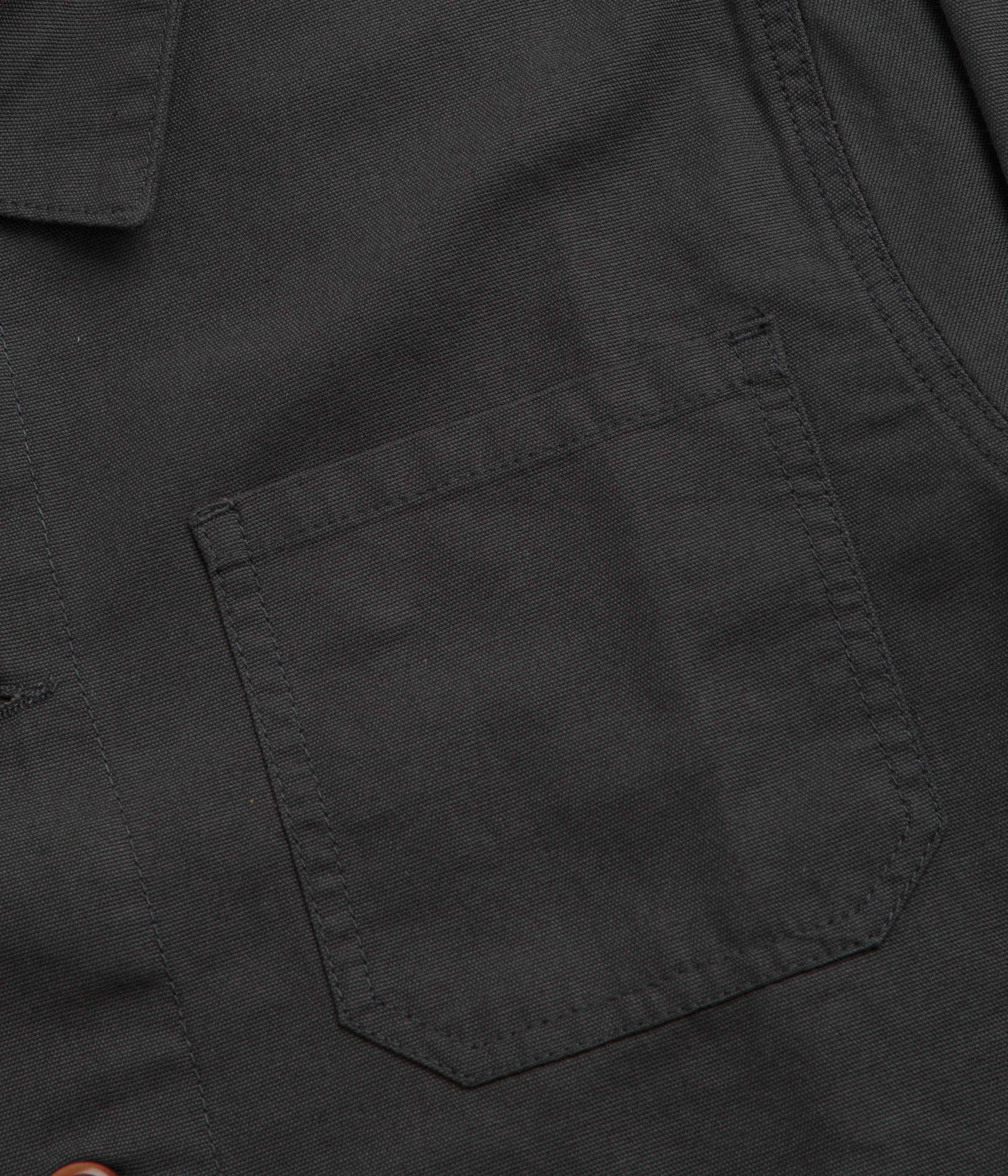Hooded Versatile Design Neutral Tone Uskees 3001 Buttoned Overshirt - Charcoal