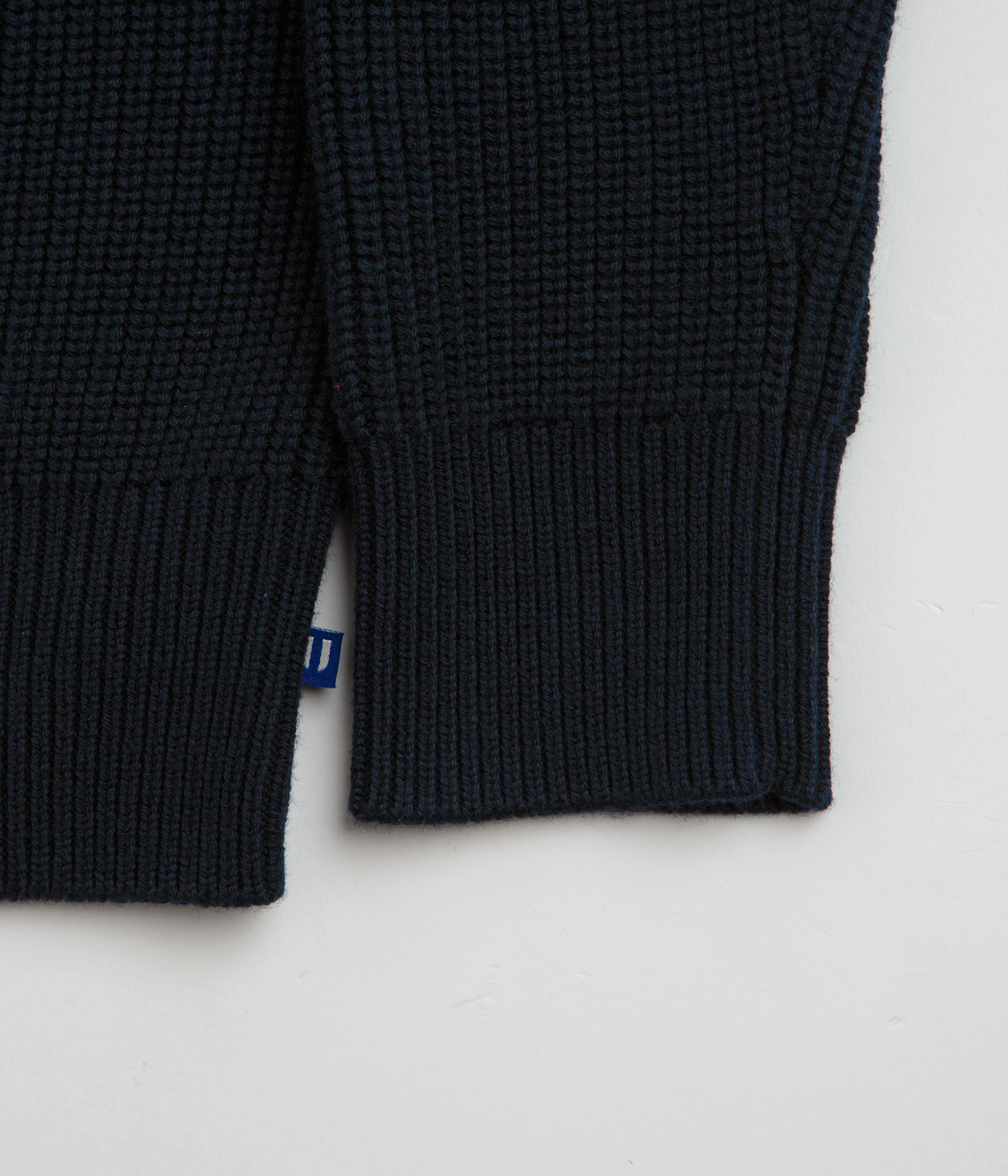 Cozy and Soft Cold Weather Outfit Uskees 7013 Knit Crewneck Sweatshirt - Midnight Blue