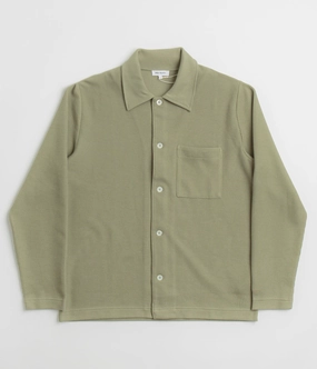 Norse Projects Jorn Double Face Overshirt - Clay Adjustable Belt Reflective details