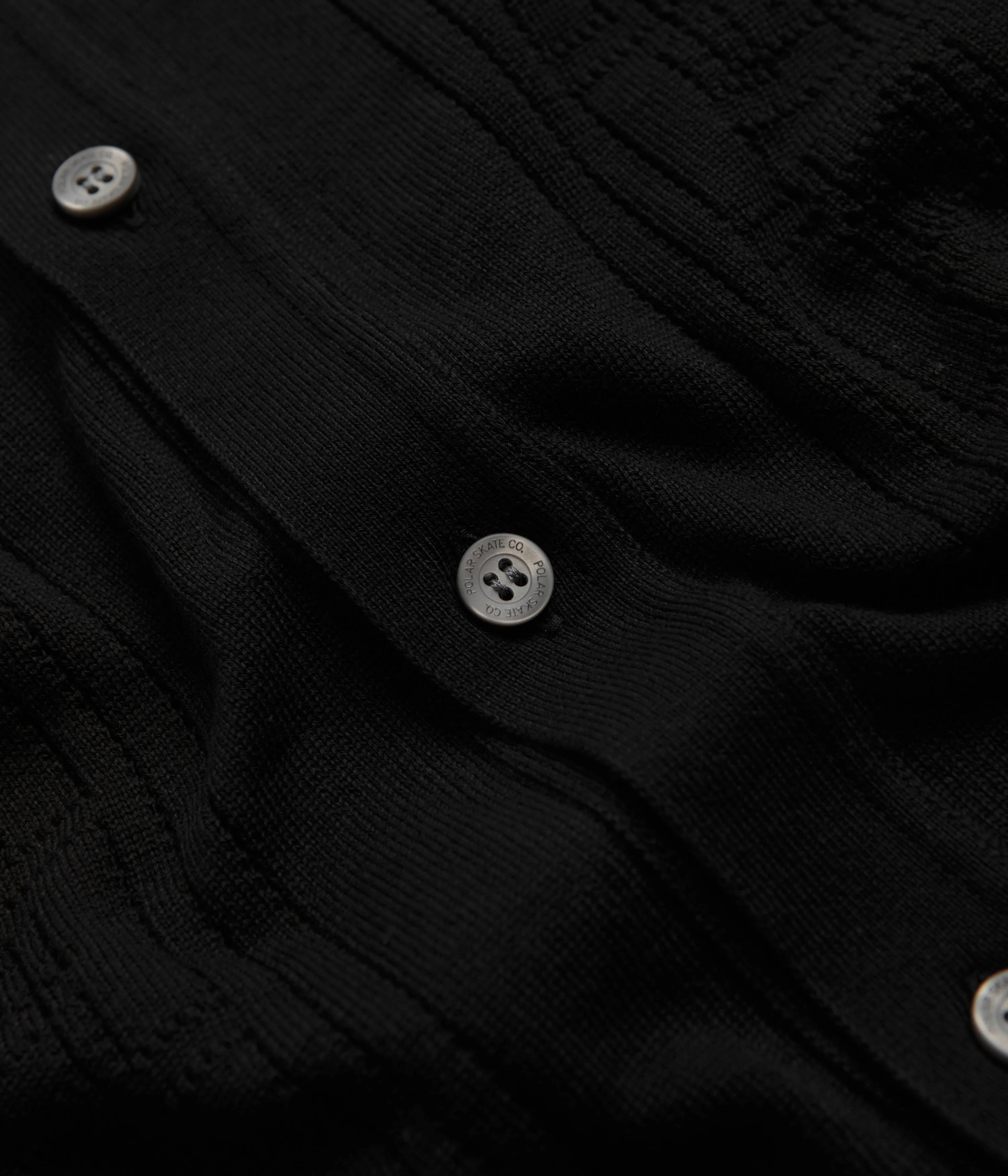Graphic Art Mature appeal Polar Double P Miles Cardigan - Black