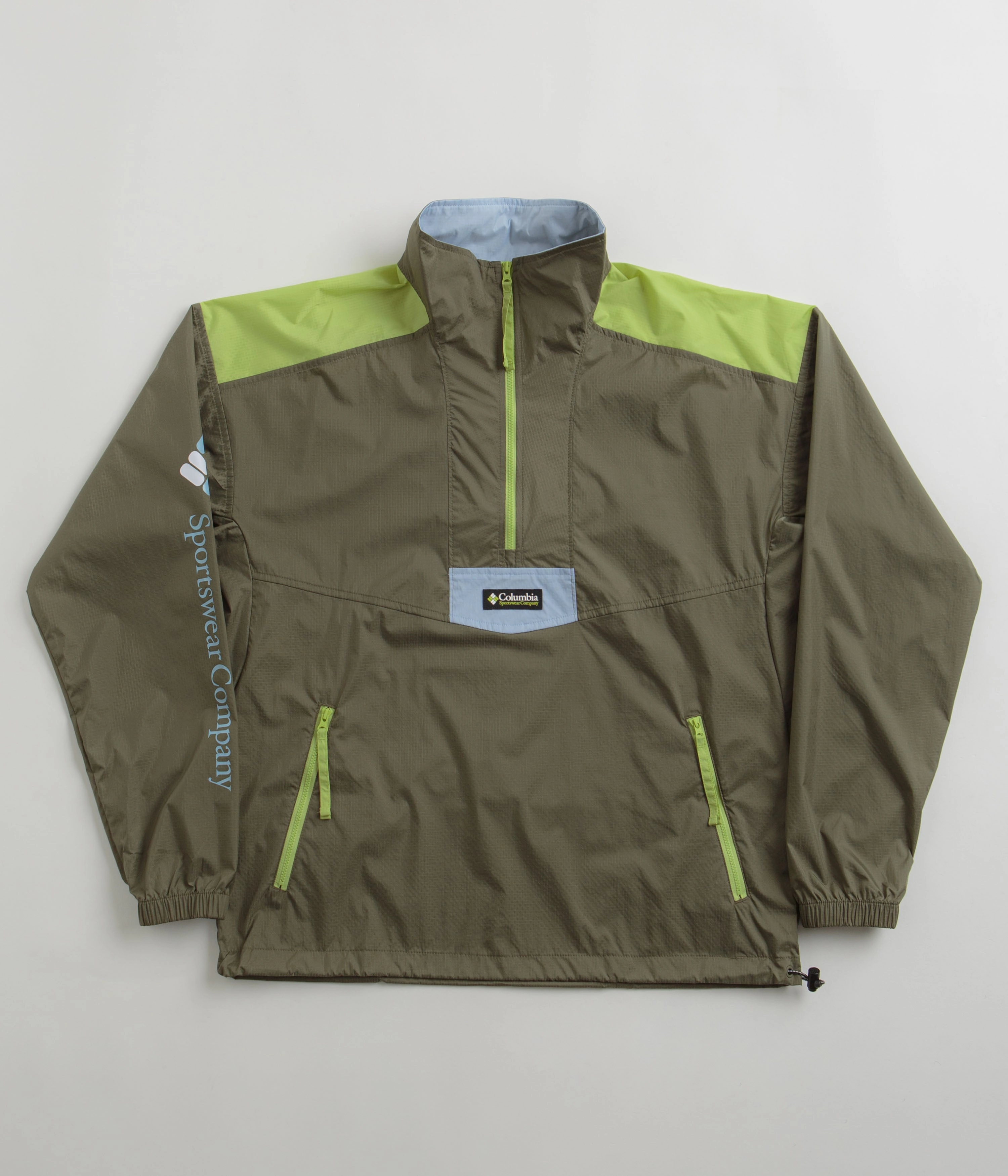 Columbia Riptide Anorak - Stone Green / Napa Green / Whisper Advanced Layering System