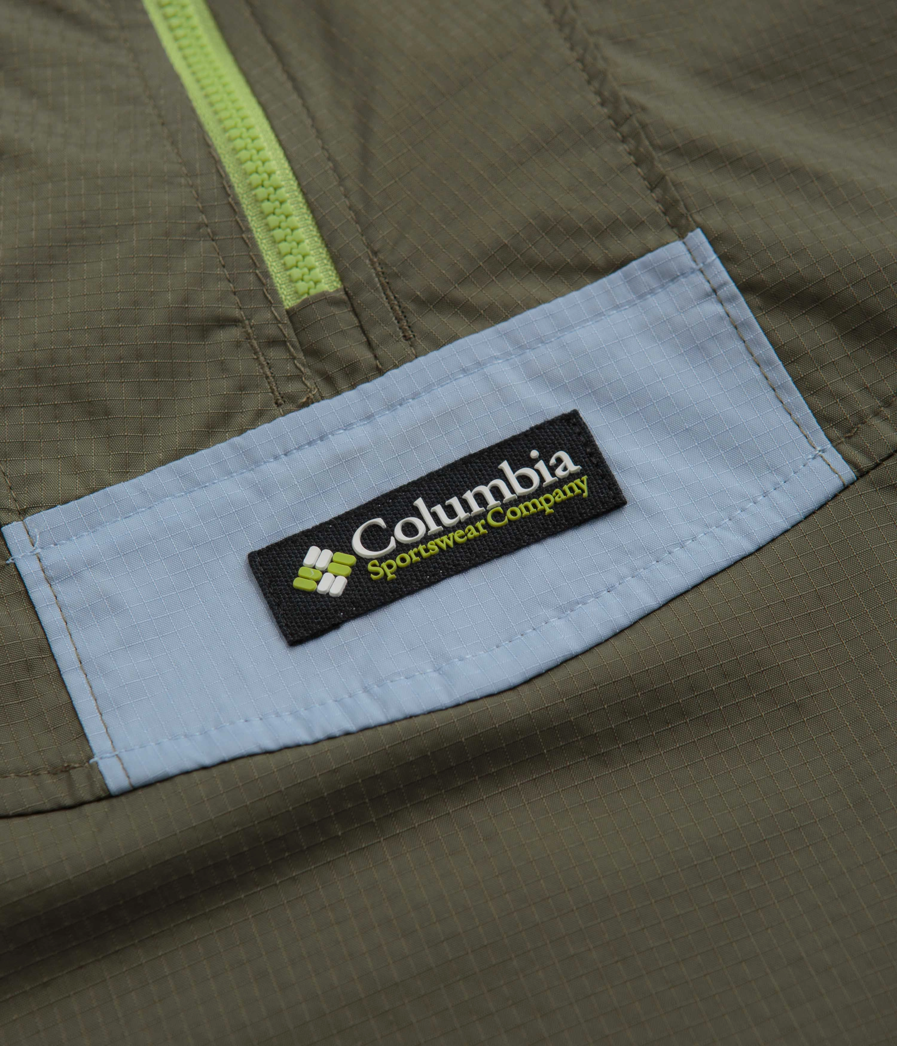 EcoFriendlyInsulation Columbia Riptide Anorak - Stone Green / Napa Green / Whisper