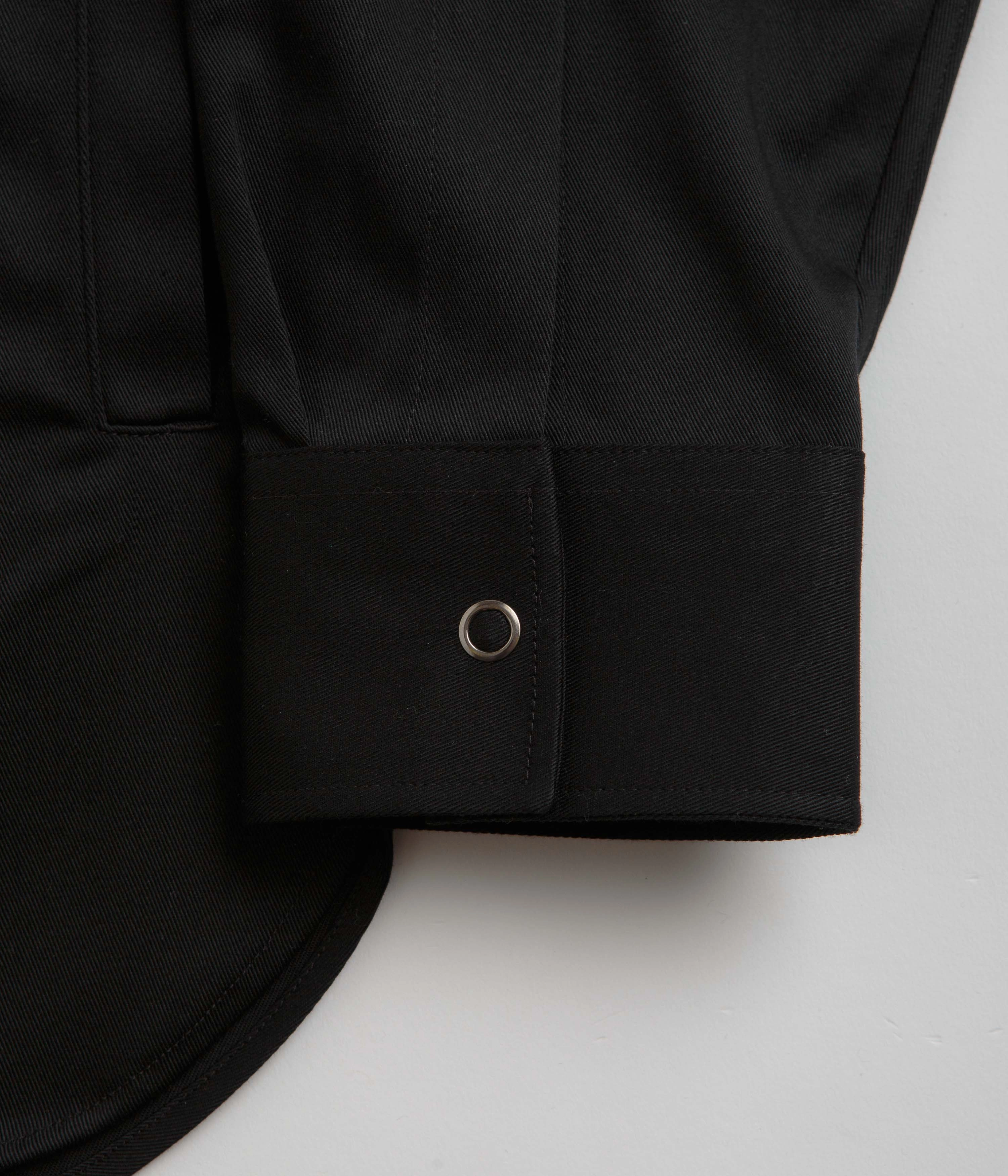 SnapFastenings Norse Projects Ulrik Gabardine Zipped Overshirt - Black