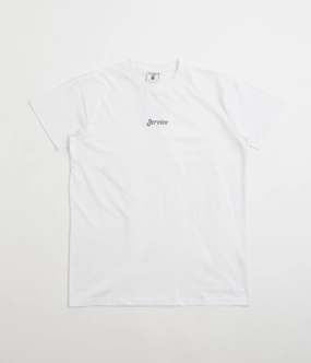 Stylish piece Perfectly Fit Service Works Service Logo T-Shirt - White