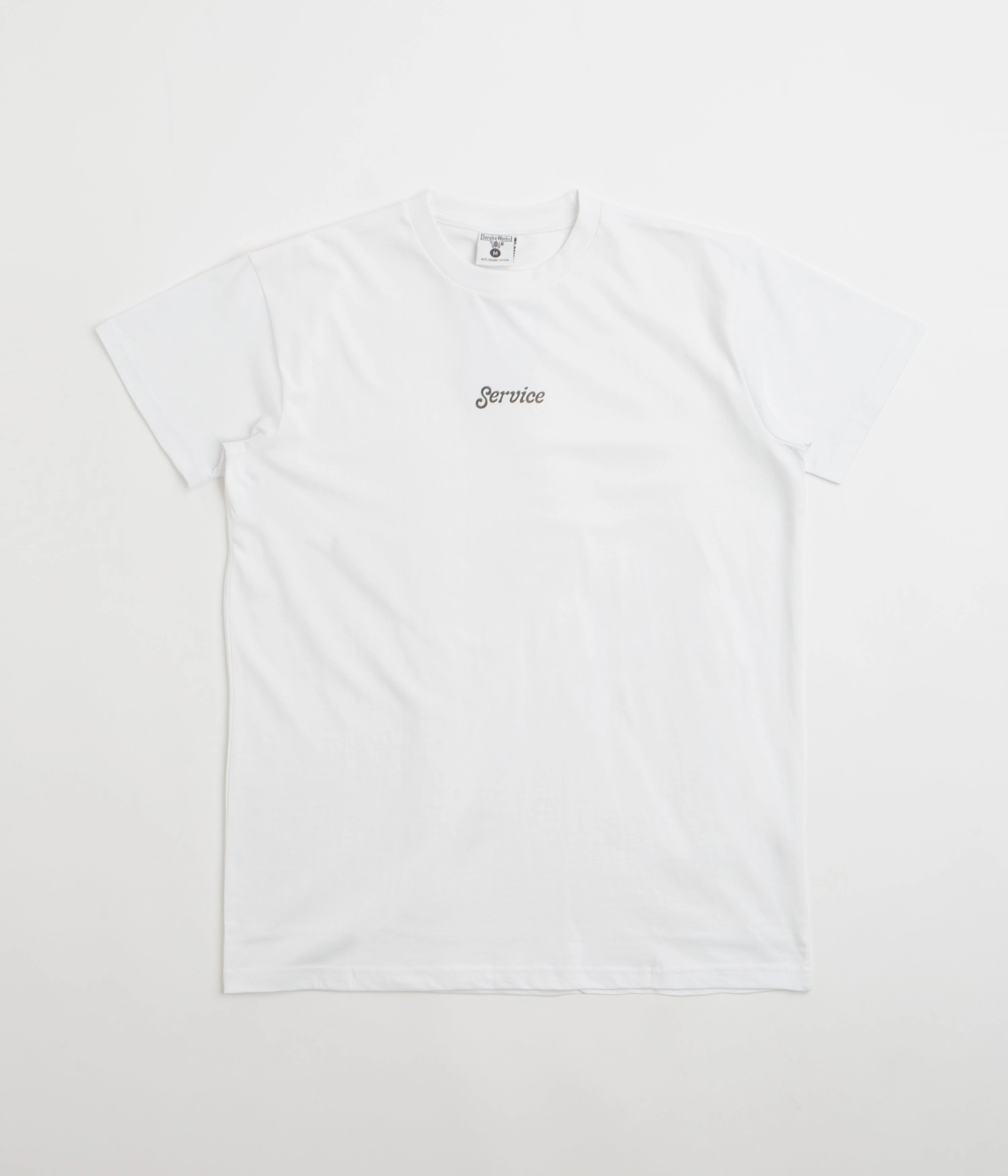 Stylish piece Perfectly Fit Service Works Service Logo T-Shirt - White