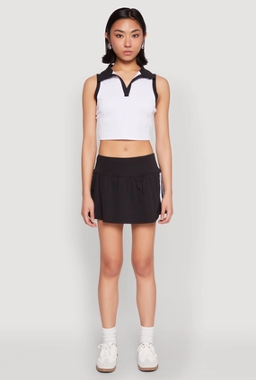 Varsity Striped Drop Waist Skort Cultural Event personalized option