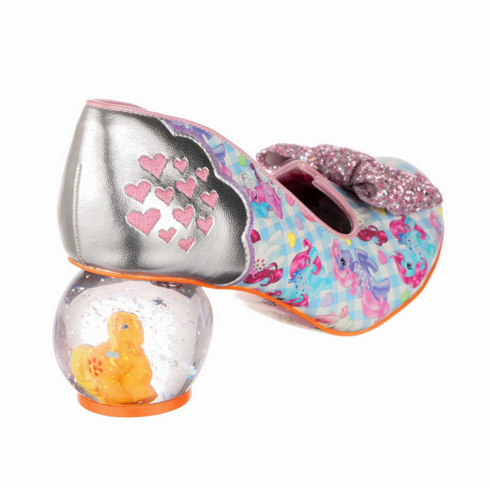Sparkle Heart Work Pumps Comfy Footwear