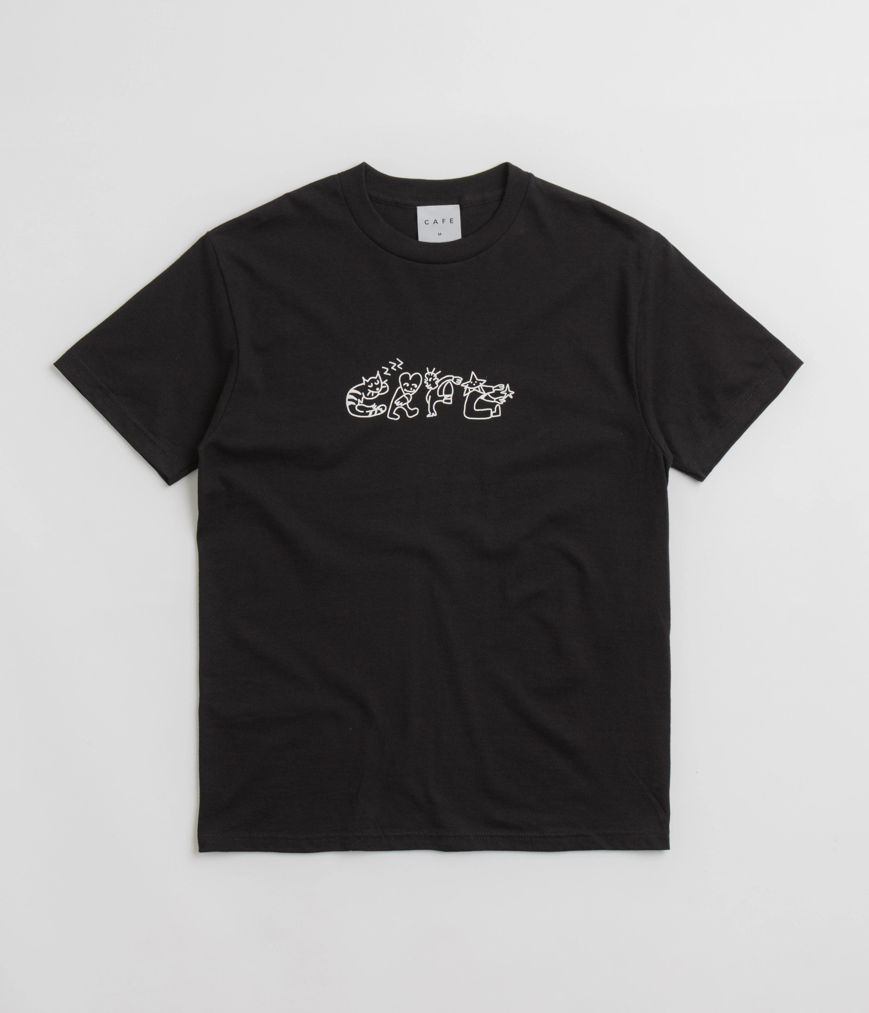 Skateboard Cafe Buddy T-Shirt - Black Anti Pill Surface