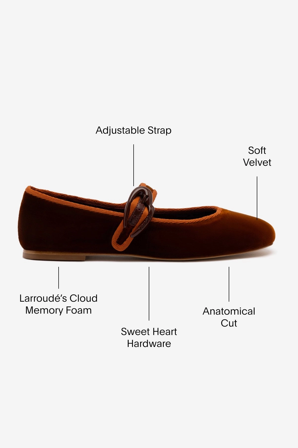 Verona Ballet Flat In Cuoio Velvet reliable shoes Comfortable Wear