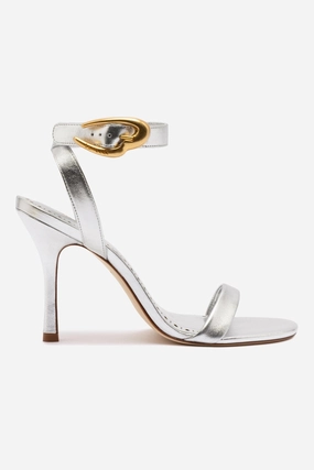 Chic Sandals for Every Day Waterproof Seam Verona Sandal In Silver Metallic Leather