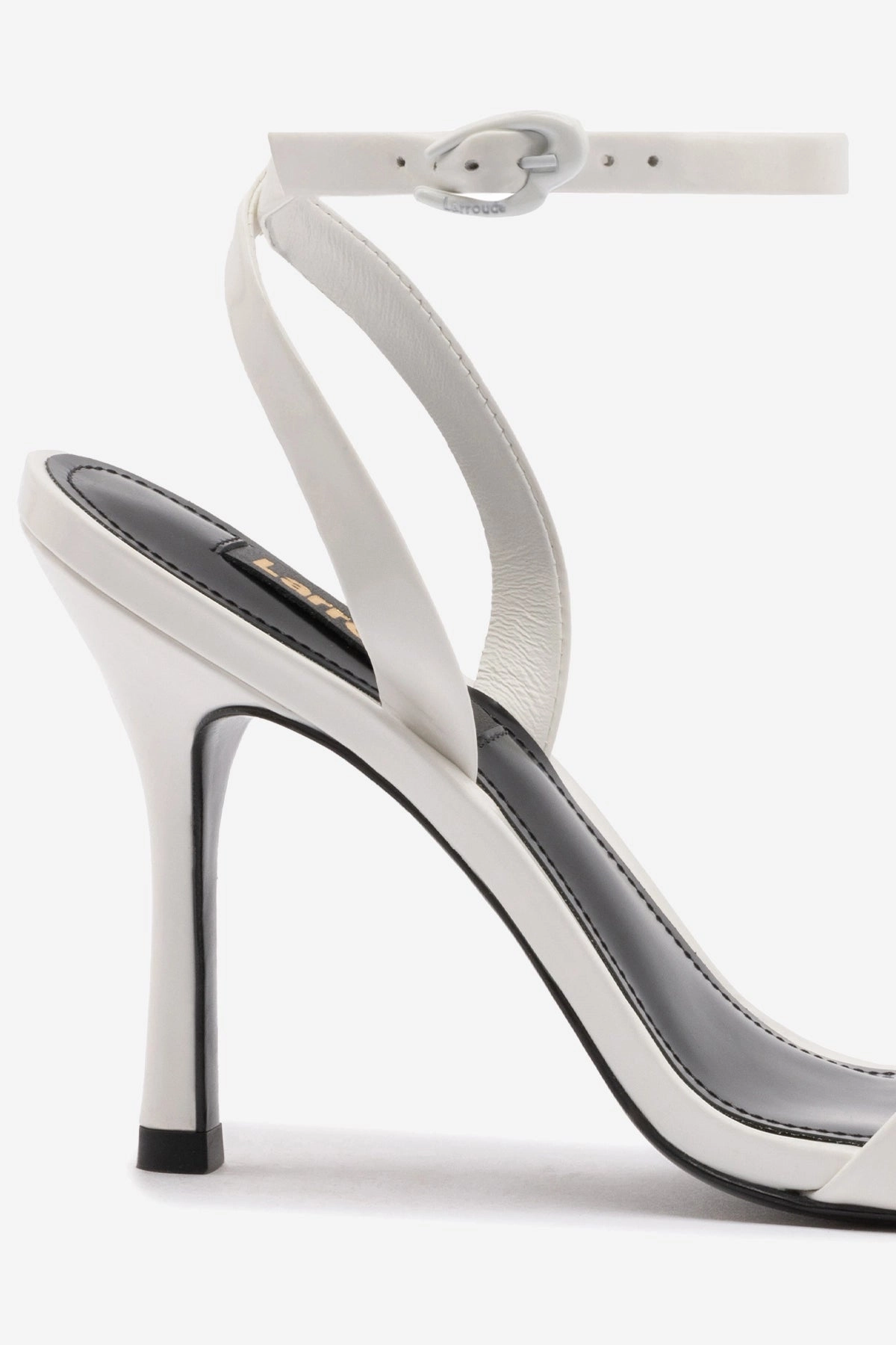 Veronina Sandal In White Patent Leather Summer Open Toe Shoes