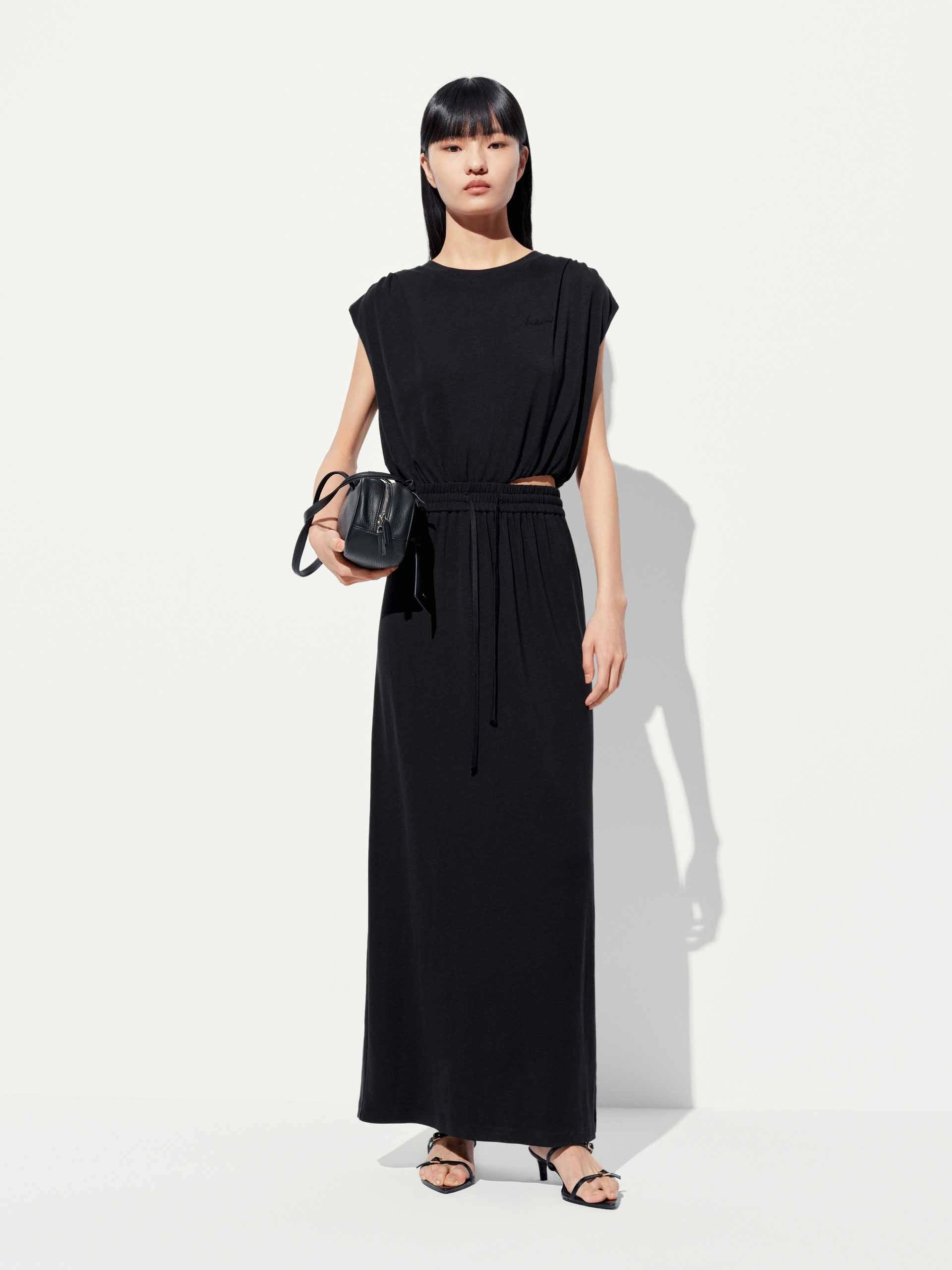 Cutout Waist Sleeveless Dress Pure Fit