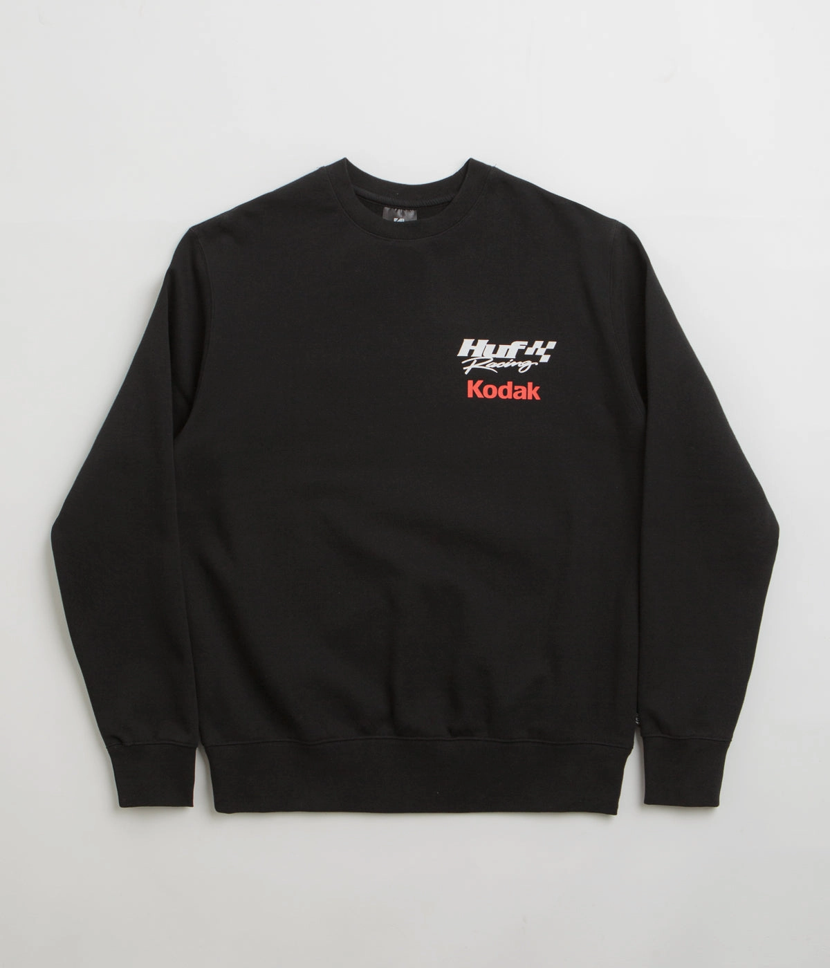 Eco Conscious Manufacturing HUF x Kodak Ride The Lightning Crewneck Sweatshirt - Black