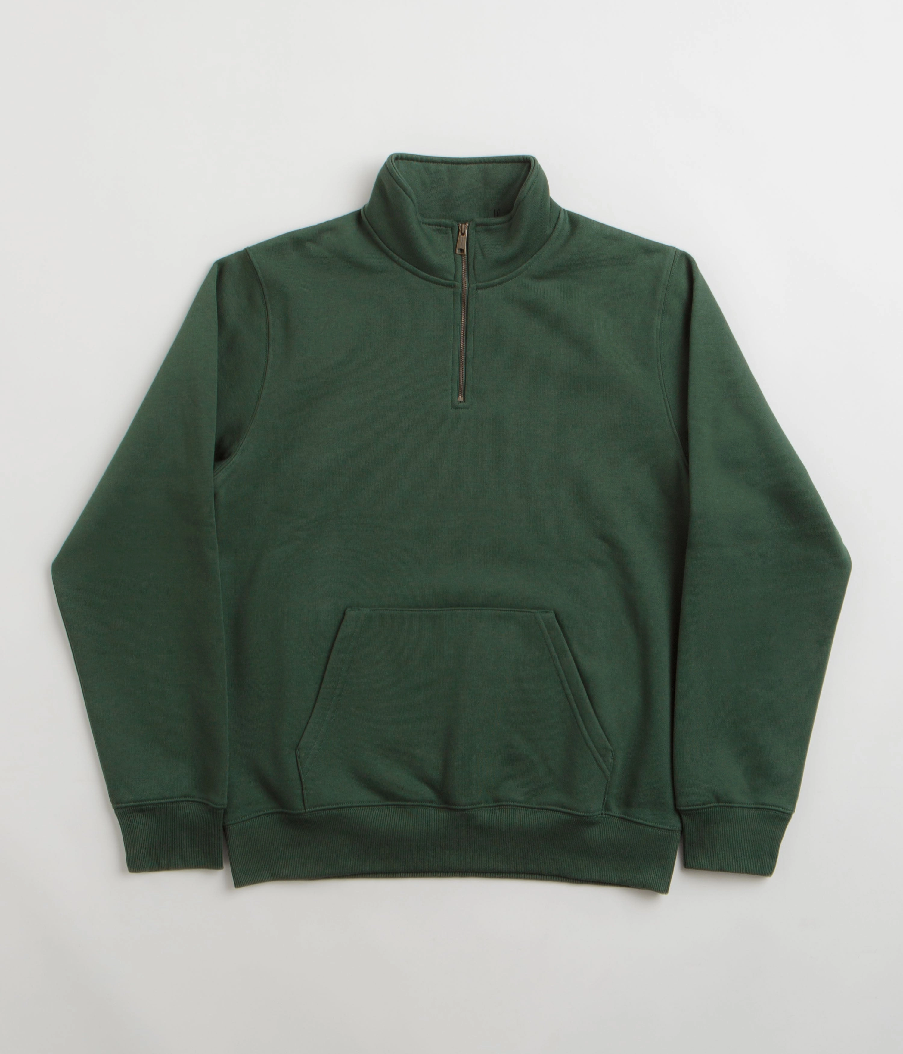 Carhartt Chase Zip Neck Sweatshirt - Sycamore Tree / Gold Timeless Knit Stylish Comfort