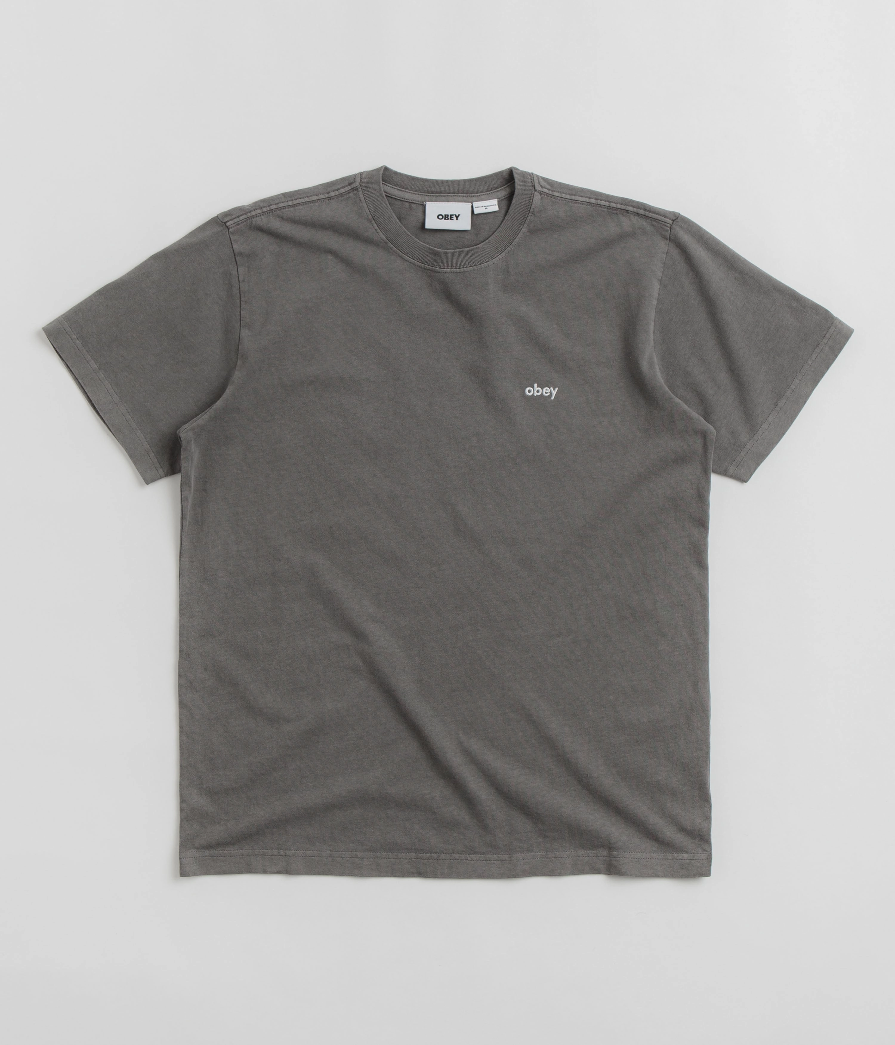 graduation Obey Lowercase Pigment T-Shirt - Digital Black