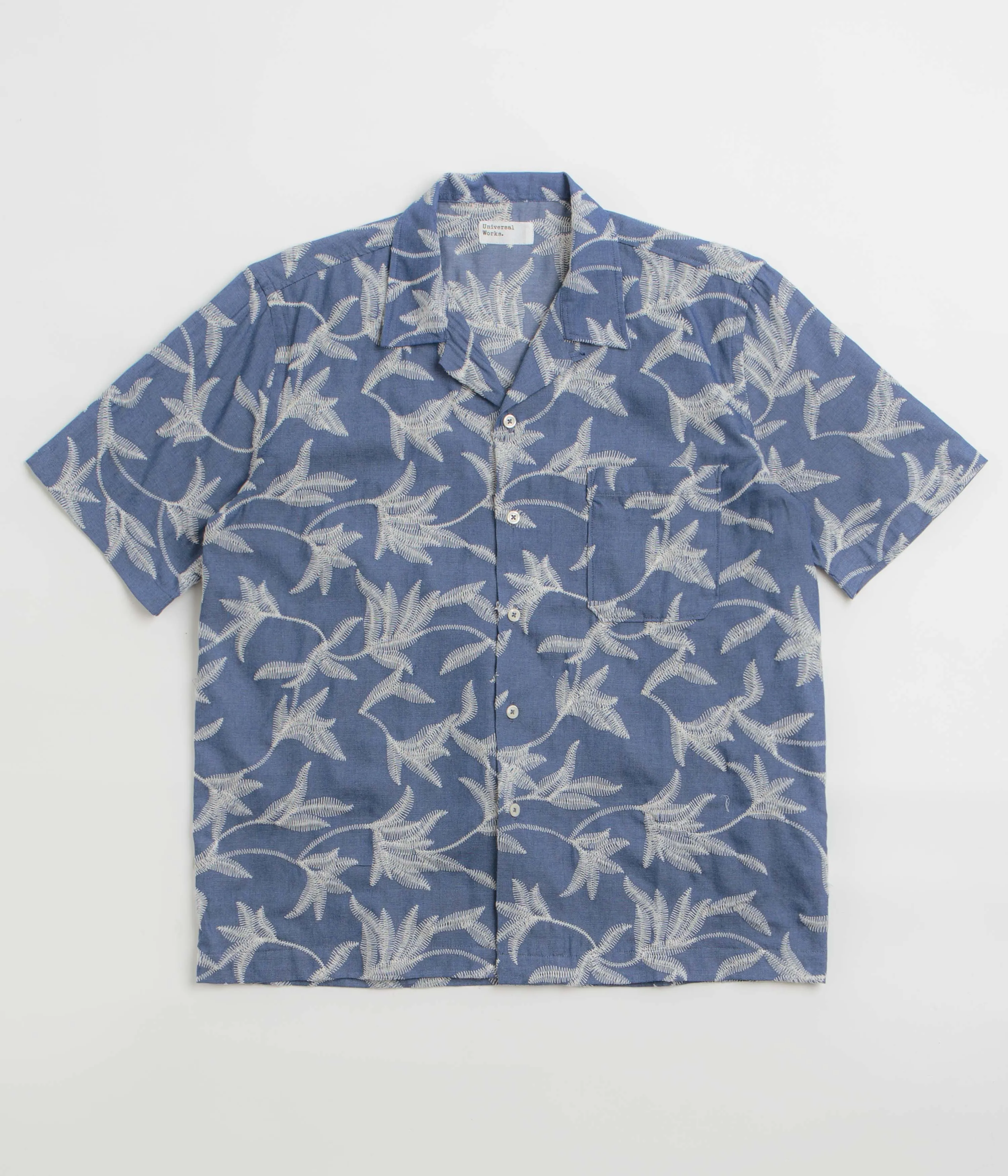 Plus Size Fit Universal Works Road Shirt - Indigo / Summer Jungle