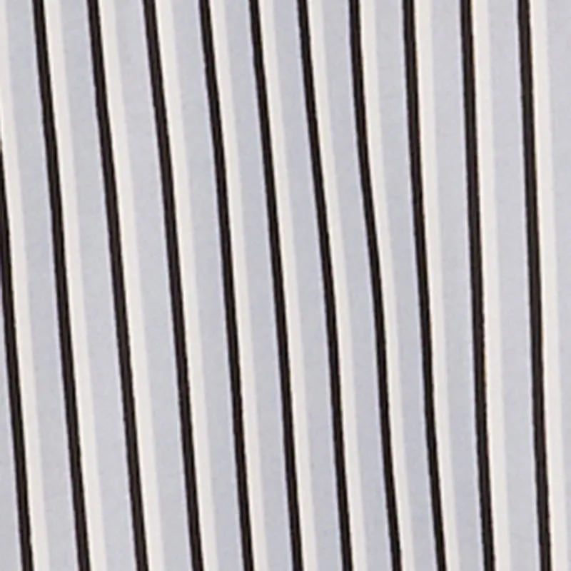 Minimal Motion Mood Edge Striped Henley Shirt Dress