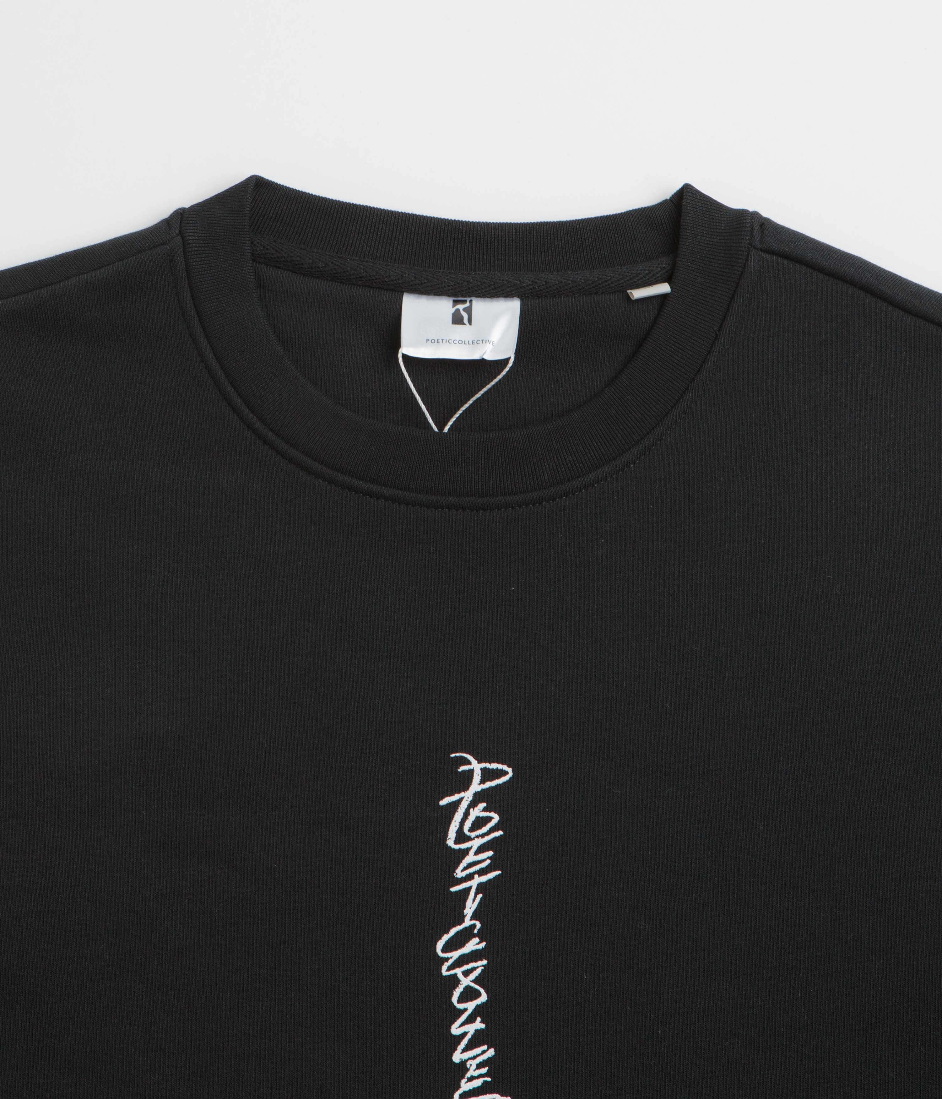 Poetic Collective Demon Crewneck Sweatshirt - Black Quick Dry Material Casual Comfort Wear