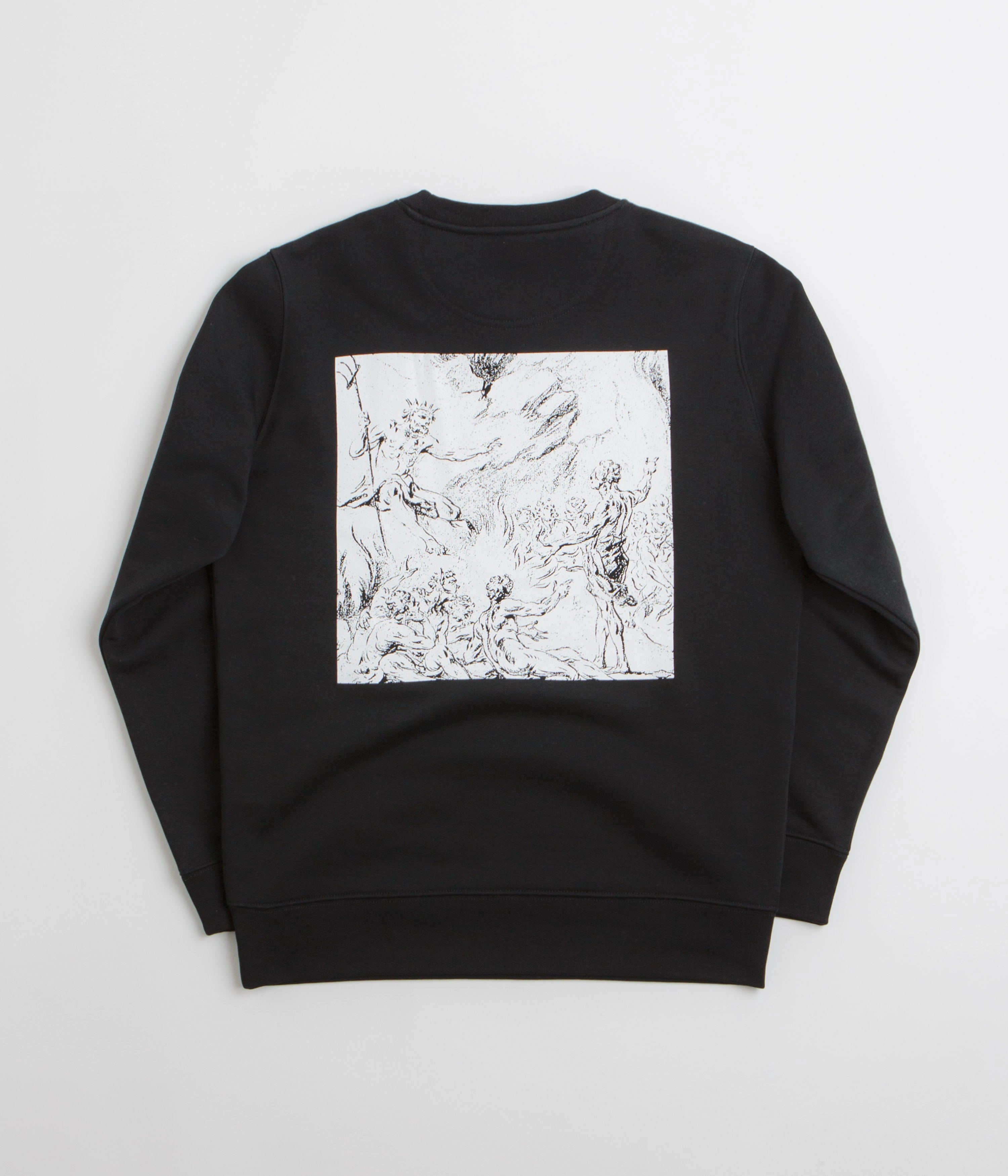 Poetic Collective Demon Crewneck Sweatshirt - Black Comfy and Cozy