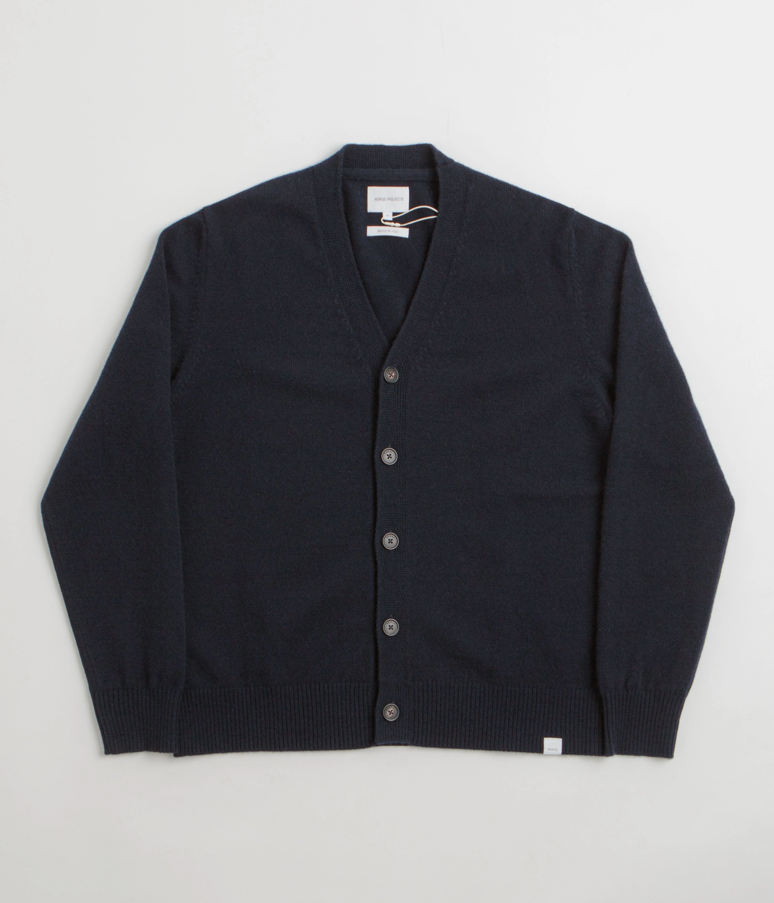 Adjustable drawstring Norse Projects Standard Merino Cardigan - Dark Navy