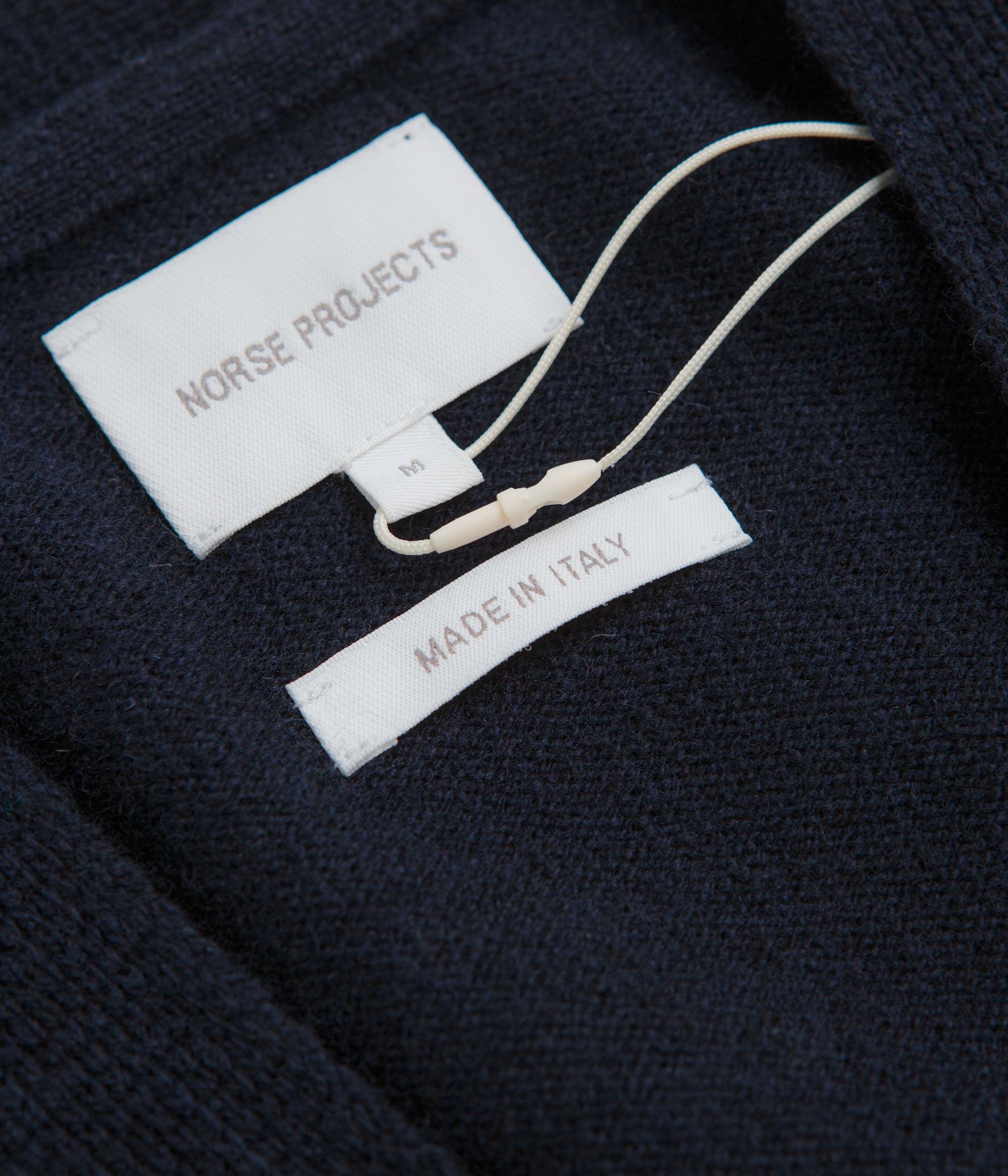 Recycled Fiber Chilly Day Essentials Norse Projects Standard Merino Cardigan - Dark Navy