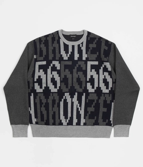 Bronze 56K Old E Crewneck Sweatshirt - Black / Grey Smart Style