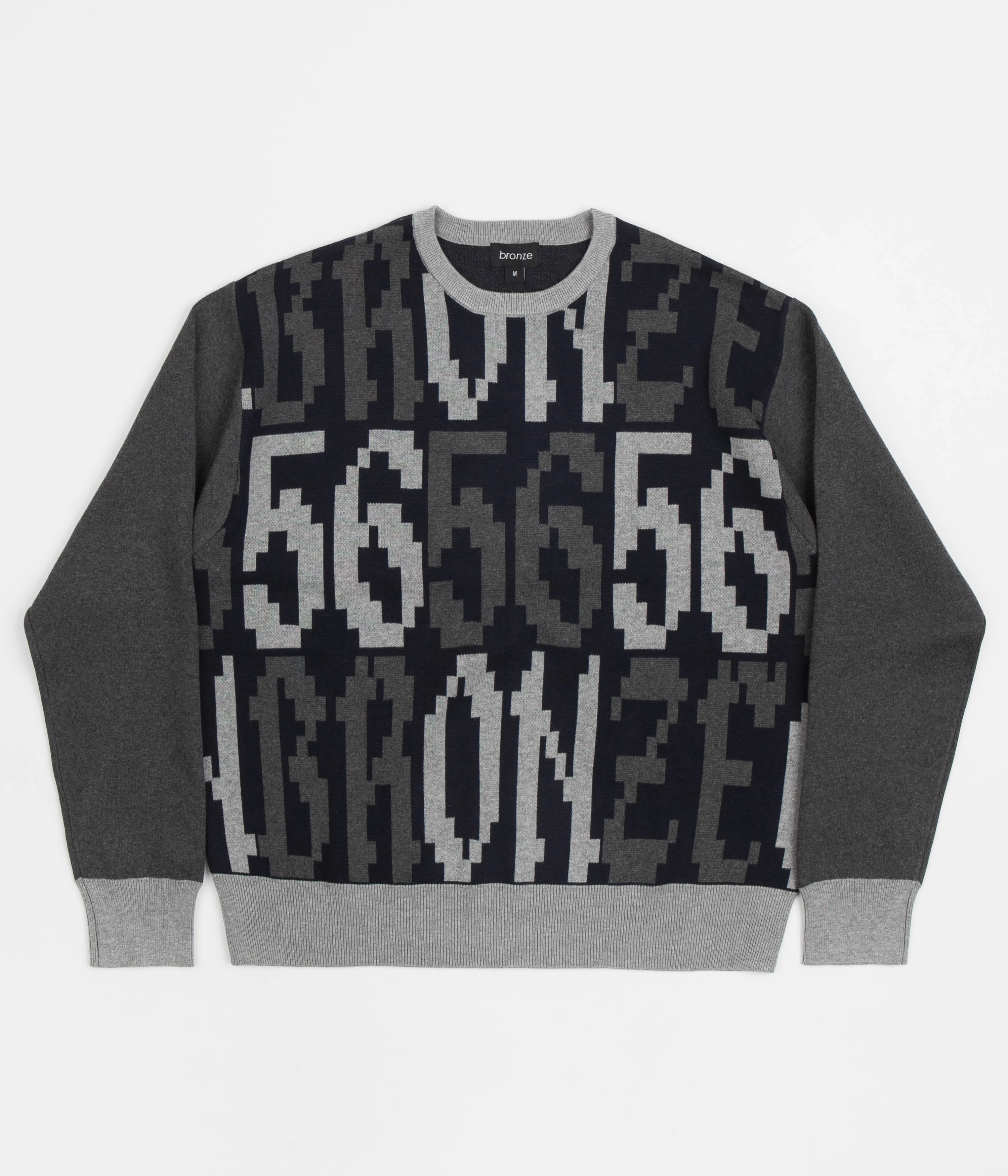 Bronze 56K Old E Crewneck Sweatshirt - Black / Grey Smart Style